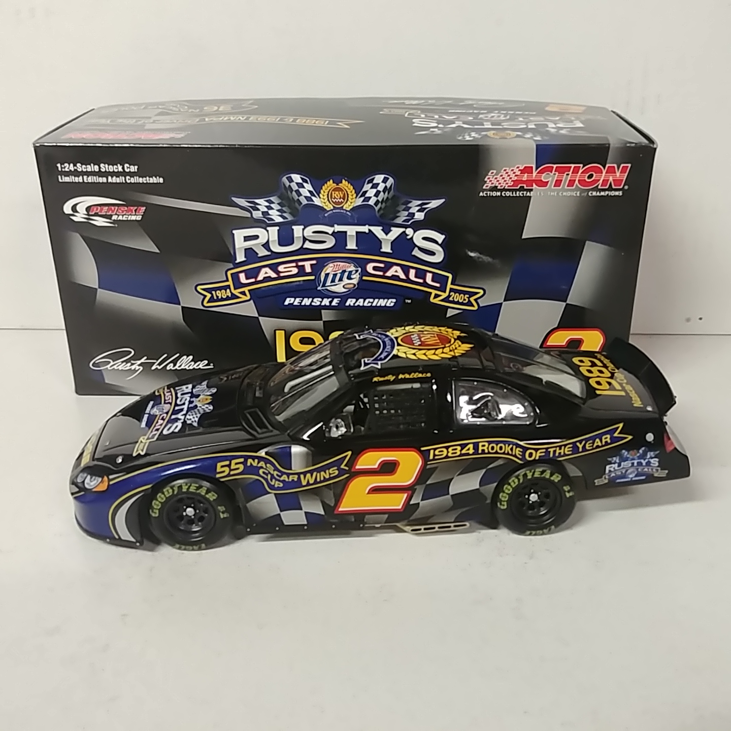 2004 Rusty Wallace 1/24th Last Call Milestones Fantasy Intrepid