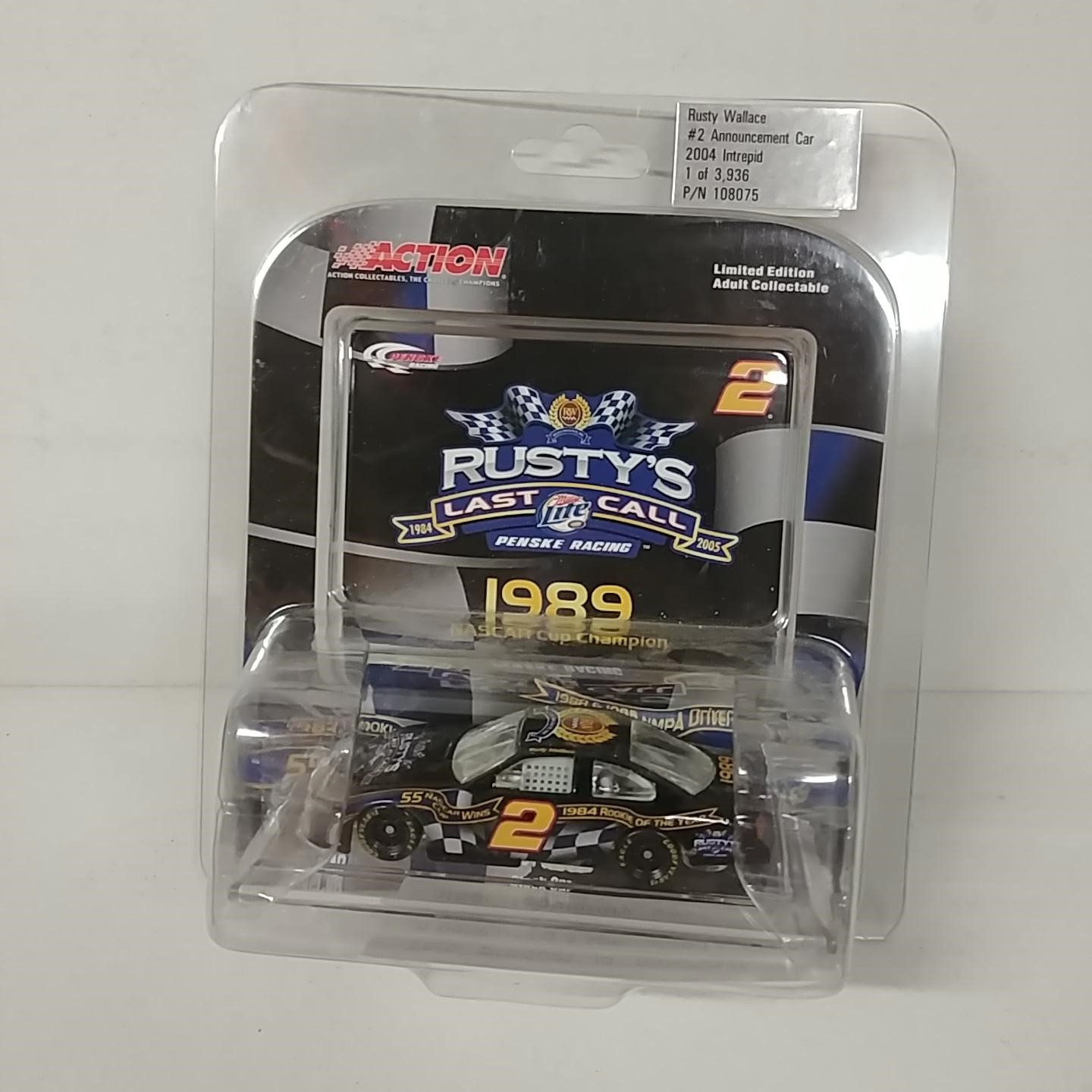2005 Rusty Wallace 1/64th Last Call Milestones Fantasy AP car