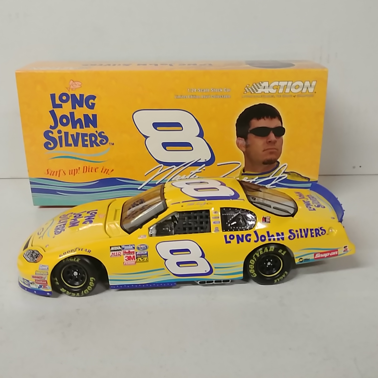 2004 Martin Truex Jr 1/24th Long John Silver "Busch Series" c/w car