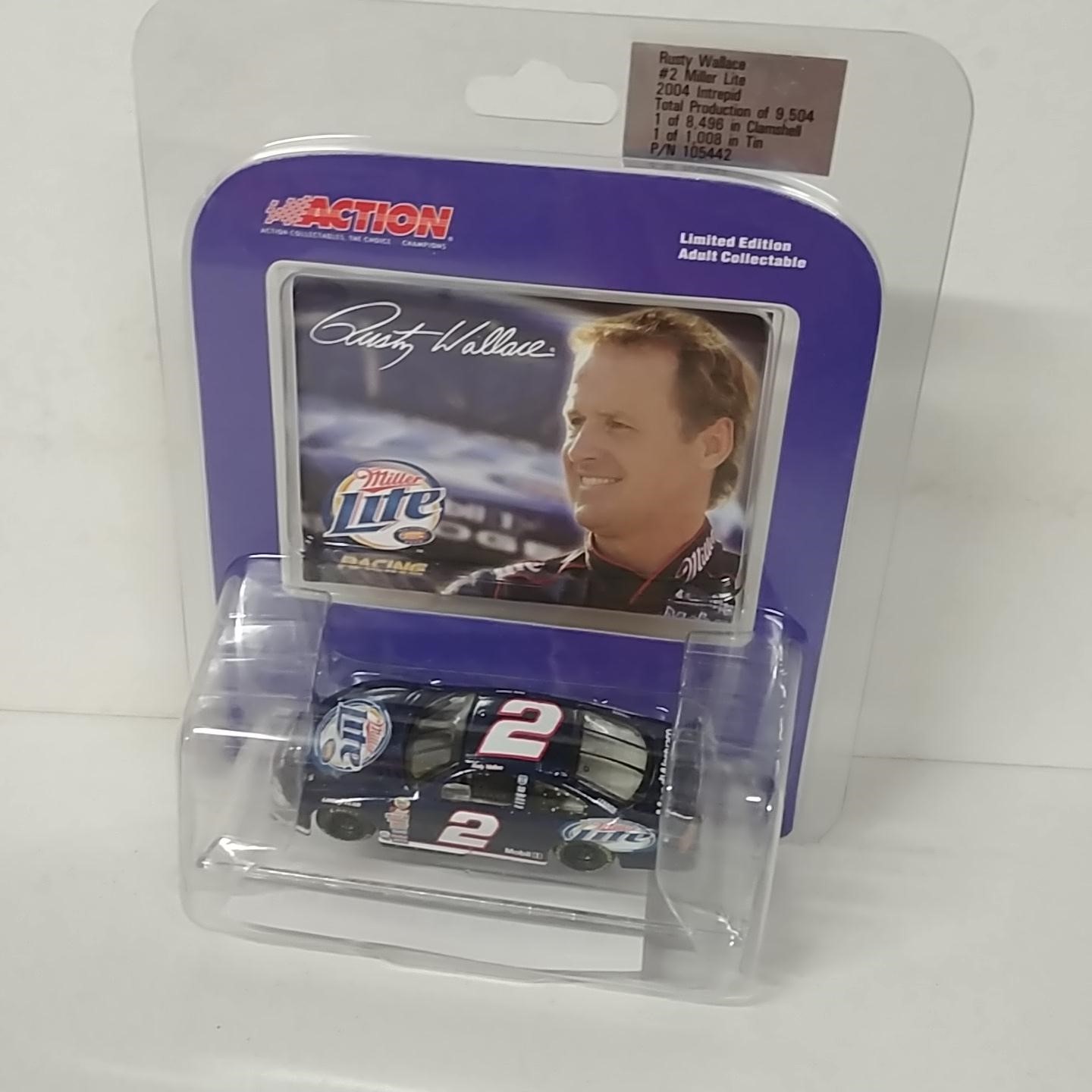 2004 Rusty Wallace 1/64th Miller Lite car
