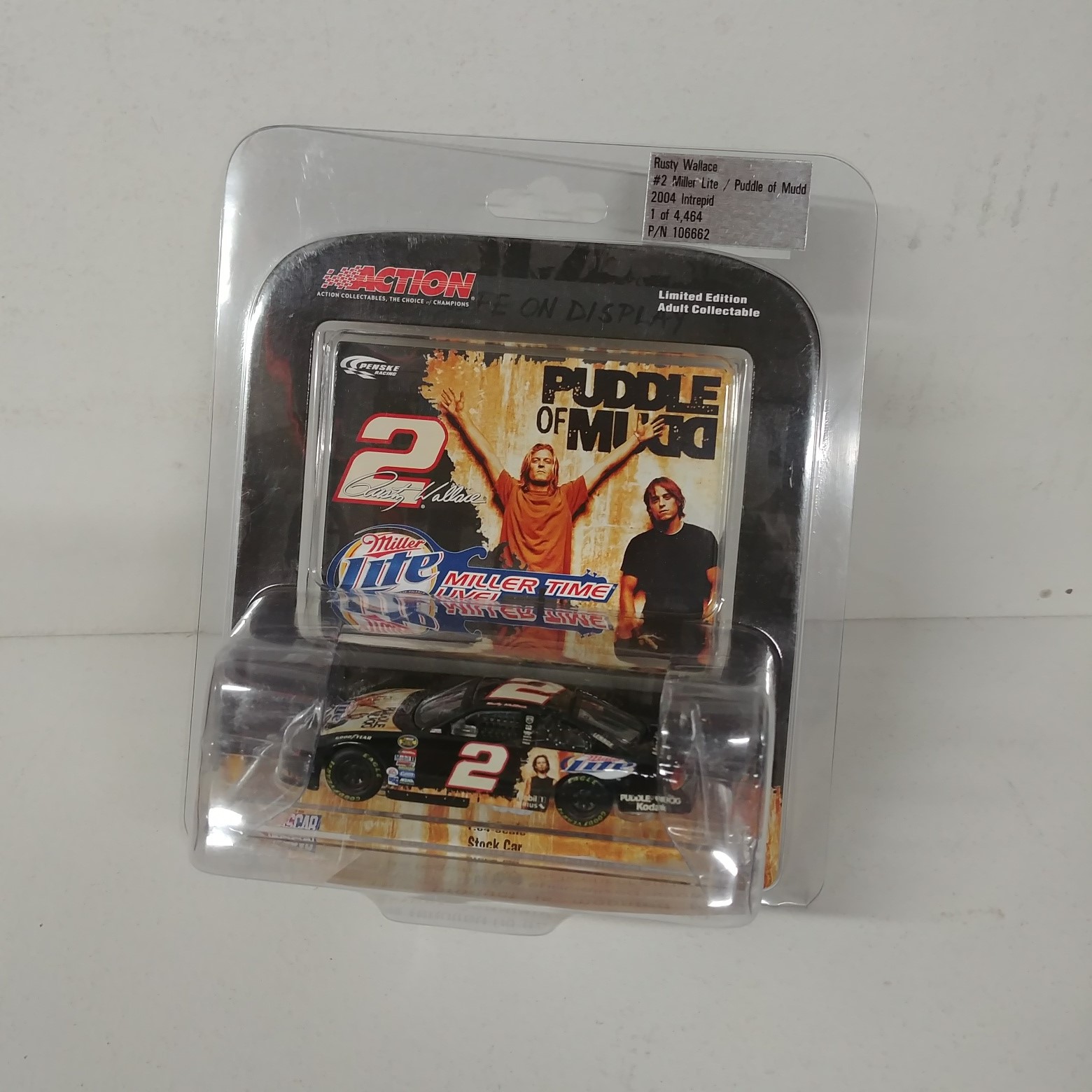 2004 Rusty Wallace 1/64th Miller Lite "Puddle of Mud" car