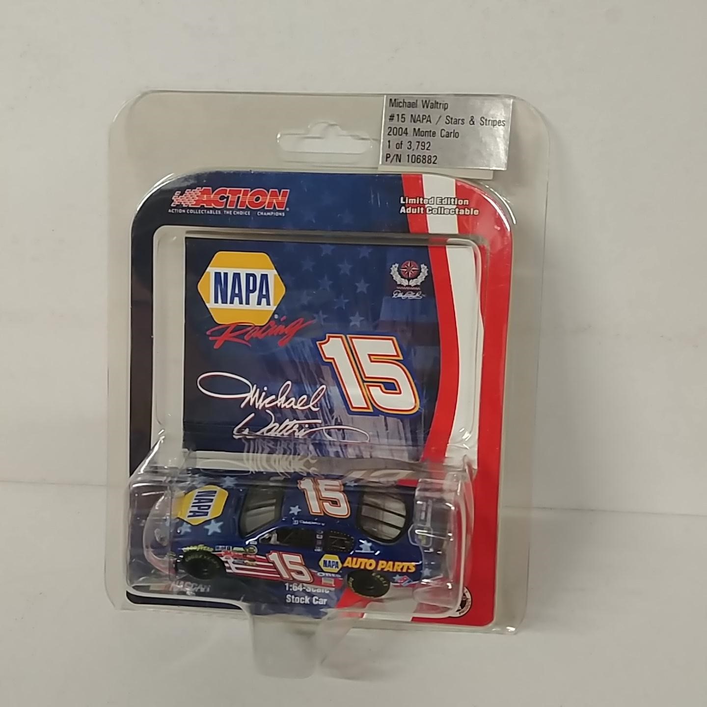 2004 Michael Waltrip 1/64th NAPA "Stars & Stripes" car