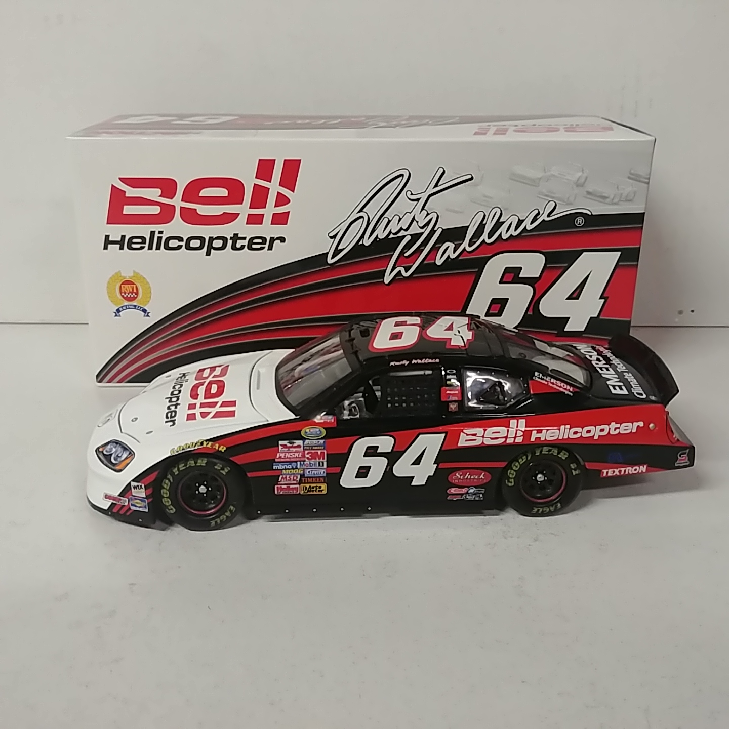 2005 Rusty Wallace 1/24th Bell Helicopter "Busch Series" c/w car