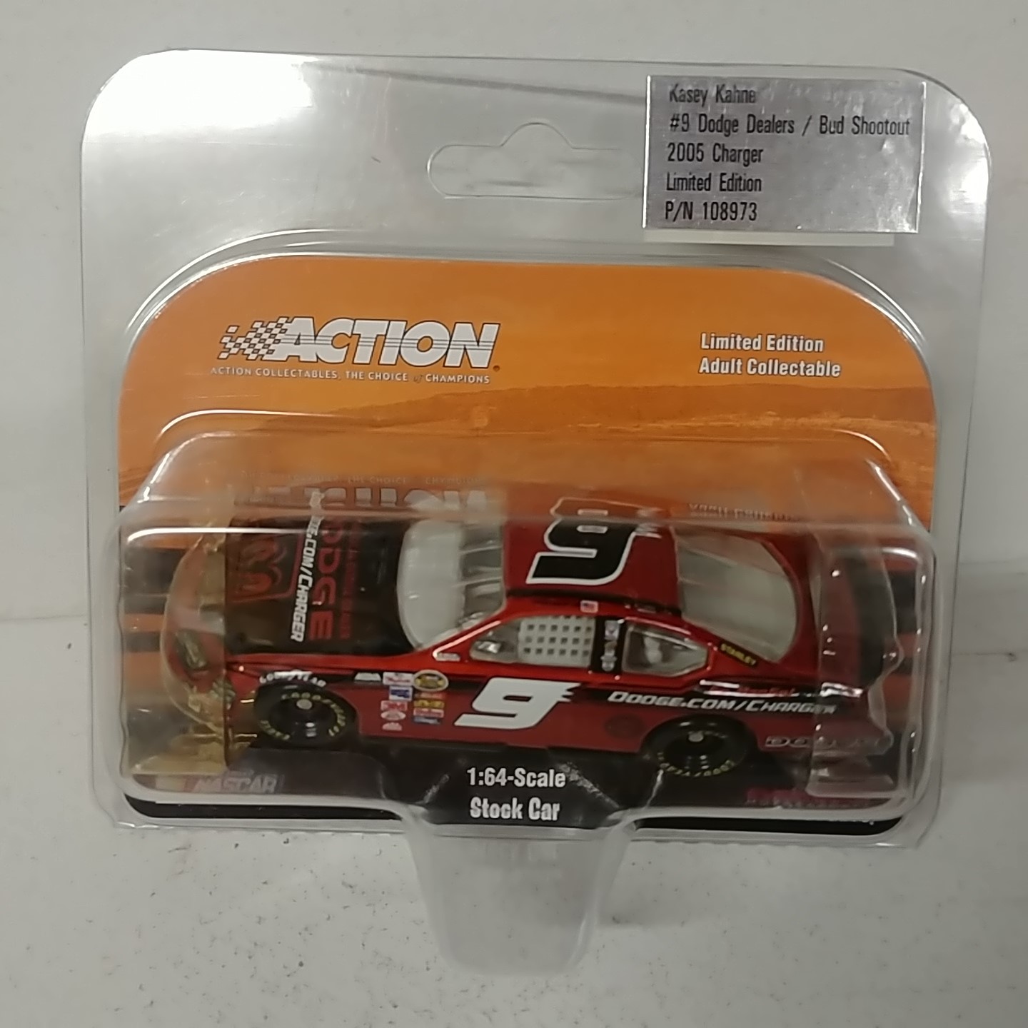 2005 Kasey Kahne 1/64th Dodge Dealers "Bud Shootout" AP car