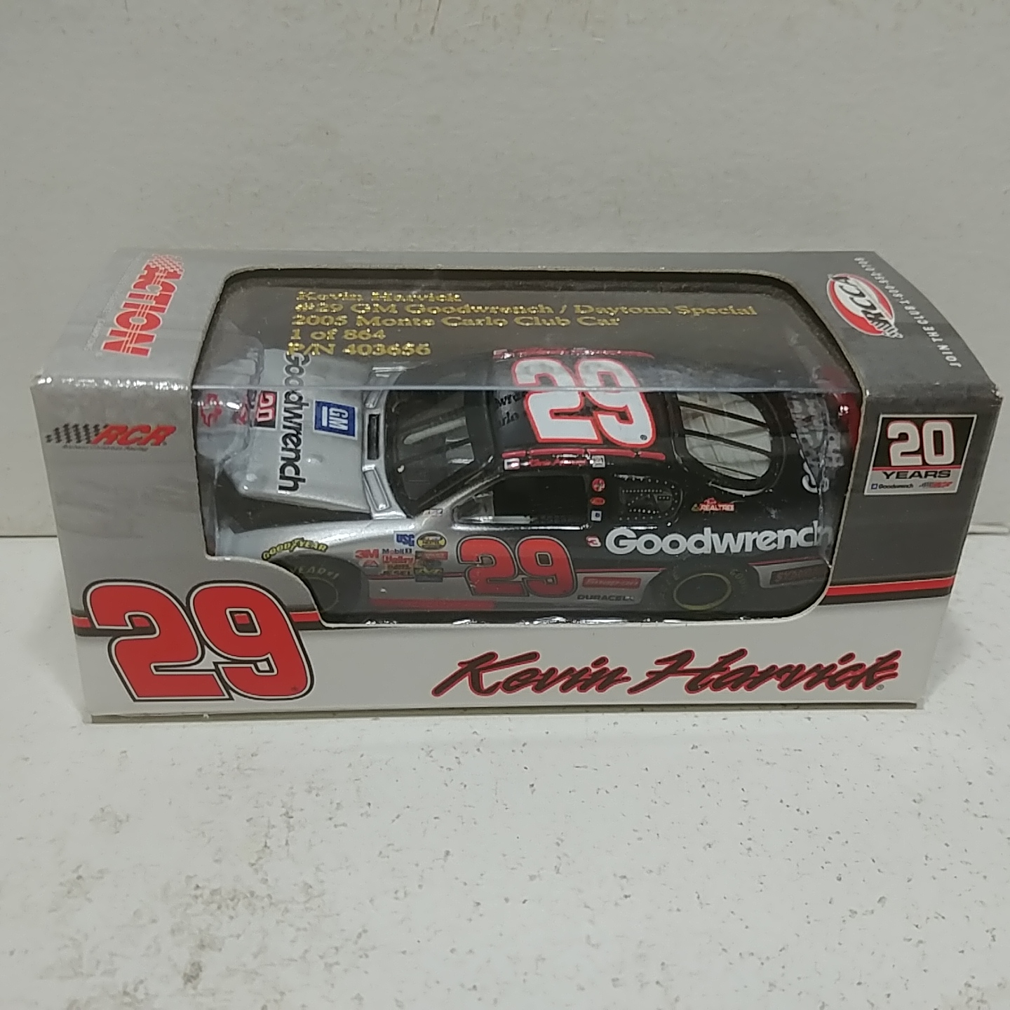 2005 Kevin Harvick 1/64th Goodwrench "Daytona Special" RCCA hood open Monte Carlo