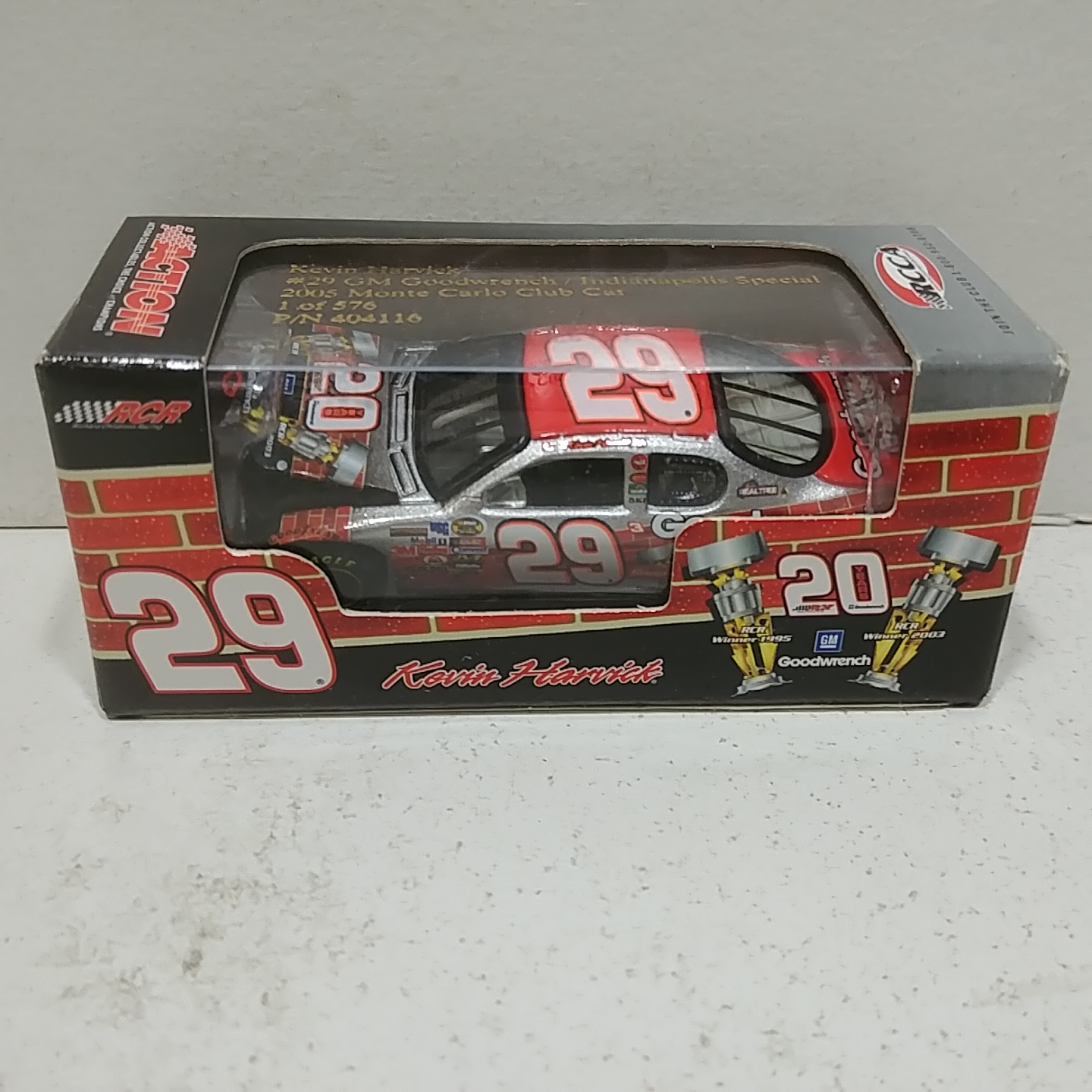 2005 Kevin Harvick 1/64th Goodwrench "Indianapolis Special" RCCA hood open Monte Carlo