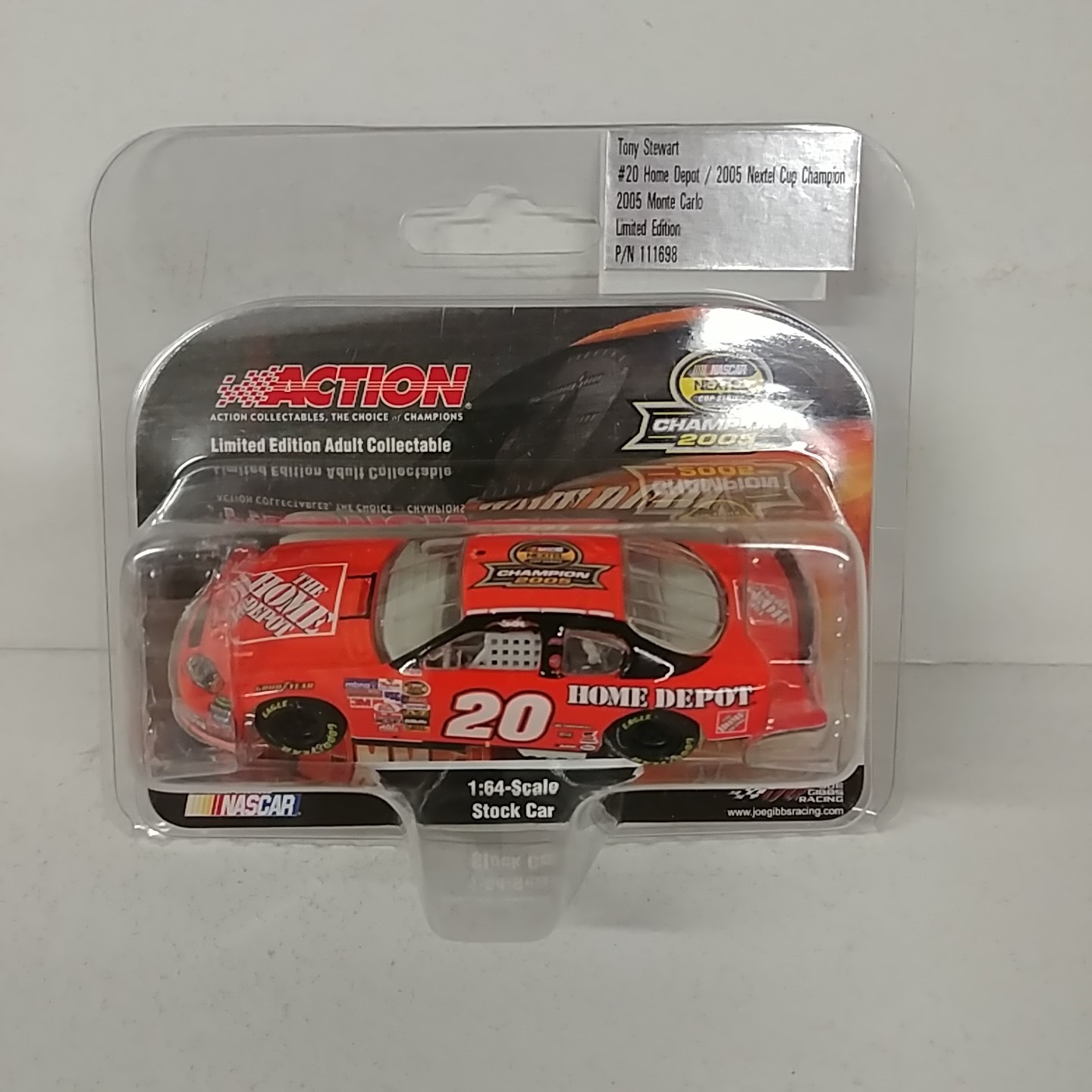 2005 Tony Stewart 1/64th Home Depot "Nextel Cup Champion" AP Monte Carlo