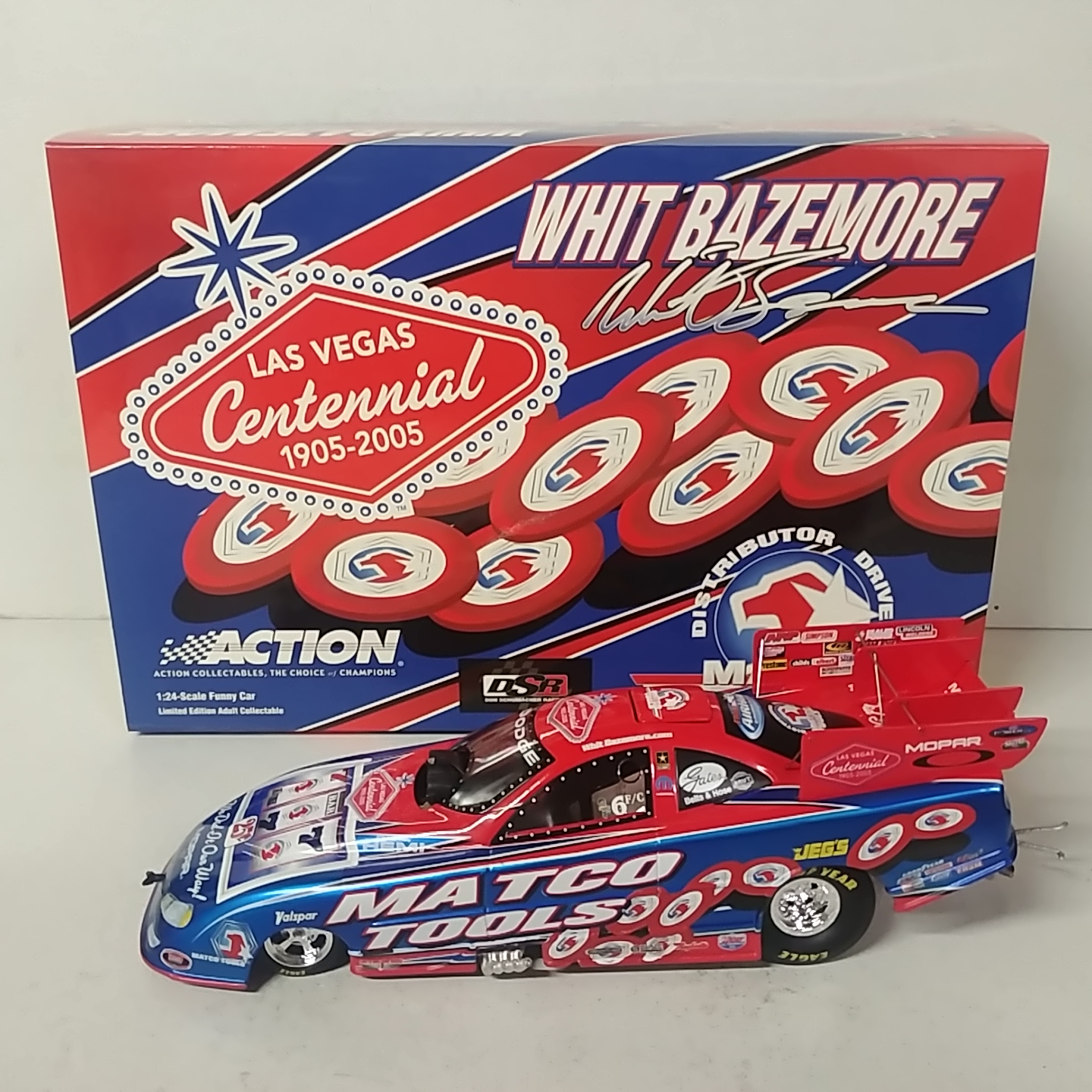 2005 Whit Bazemore 1/24th MATCO Tools "Las Vegas 100th Anniversary" Liquid Color funny car