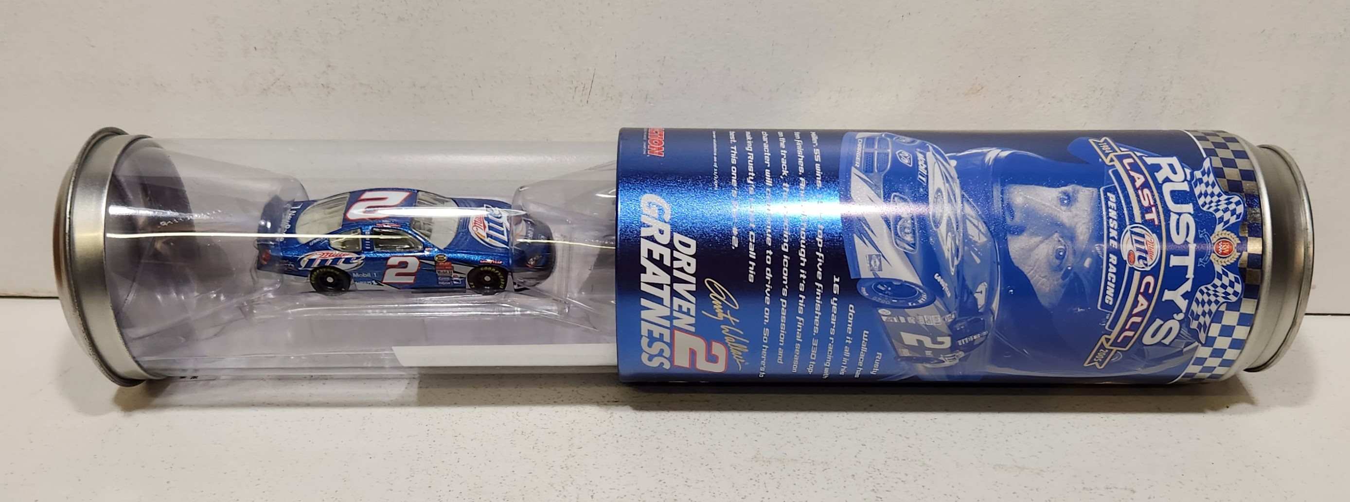 2005 Rusty Wallace 1/64th Miller Lite "Last Call" AP Charger in can