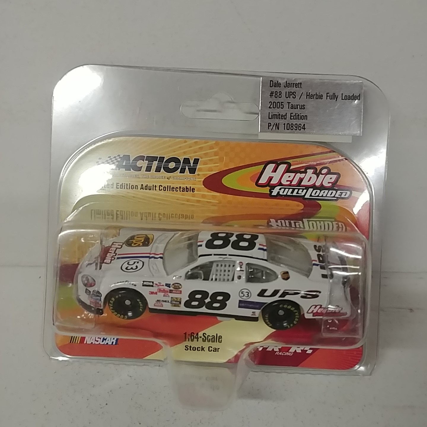 2005 Dale Jarrett 1/64th UPS "Herbie Fully Loaded" car