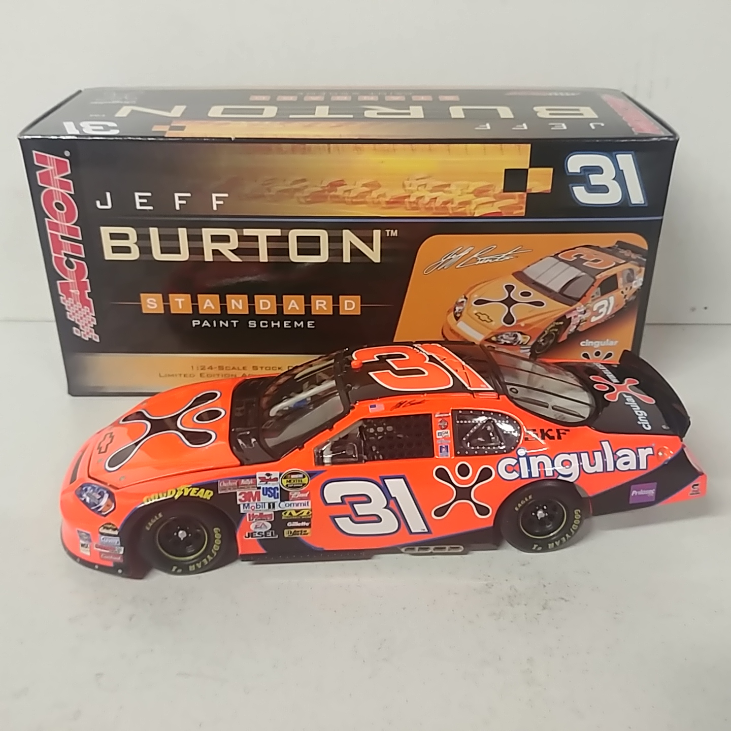 2006 Jeff Burton 1/24th Cingular Wireless c/w car