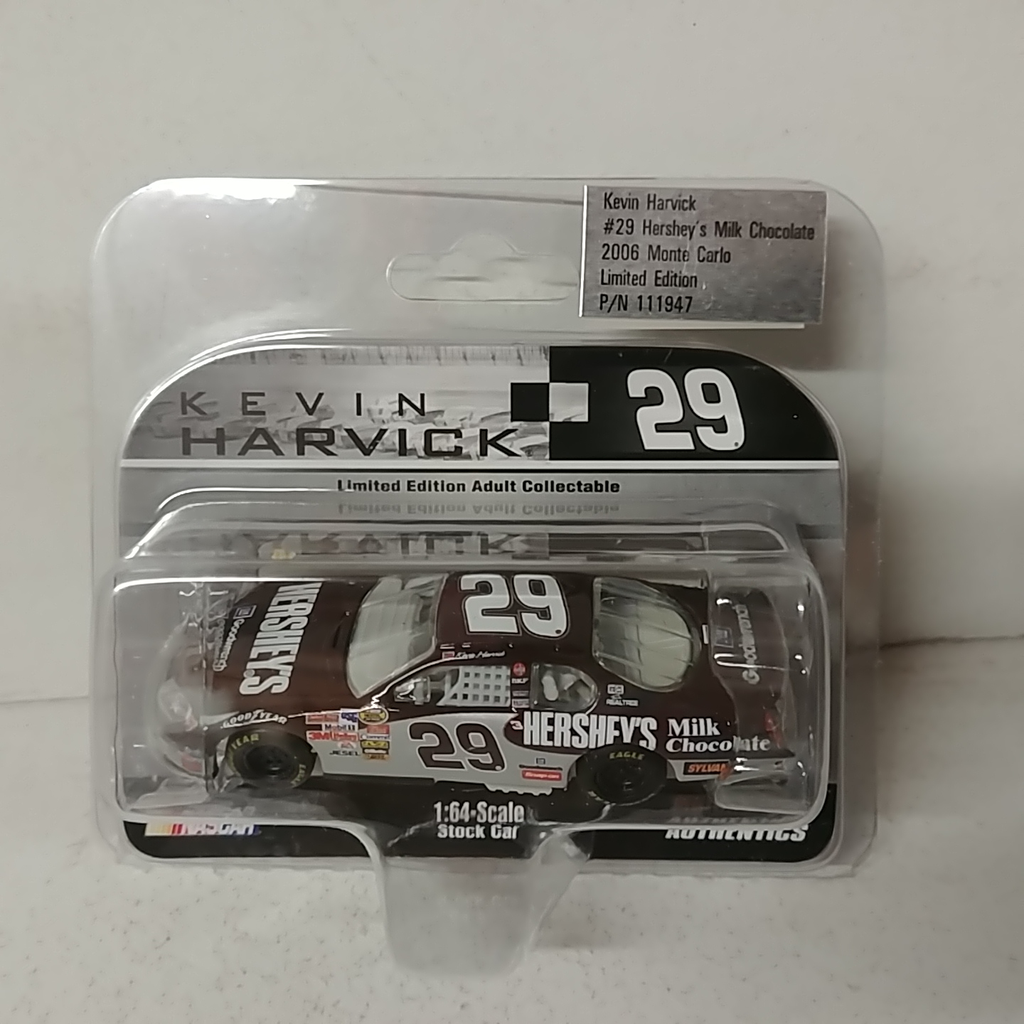 2006 Kevin Harvick 1/64th Hersheys Milk Chocolate  AP Monte Carlo