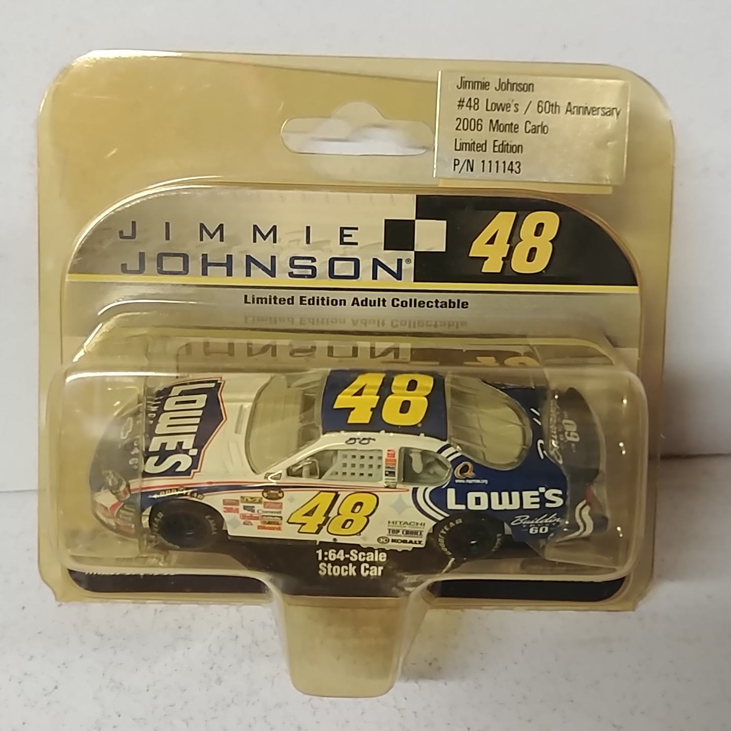 2006 Jimmie Johnson 1/64th Lowe's "60th Anniversary" AP Monte Carlo