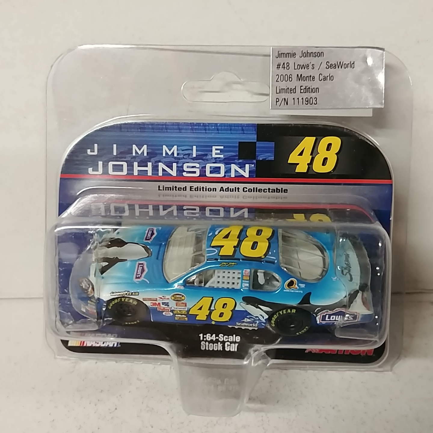 2006 Jimmie Johnson 1/64th Lowes "SeaWorld" AP Monte Carlo