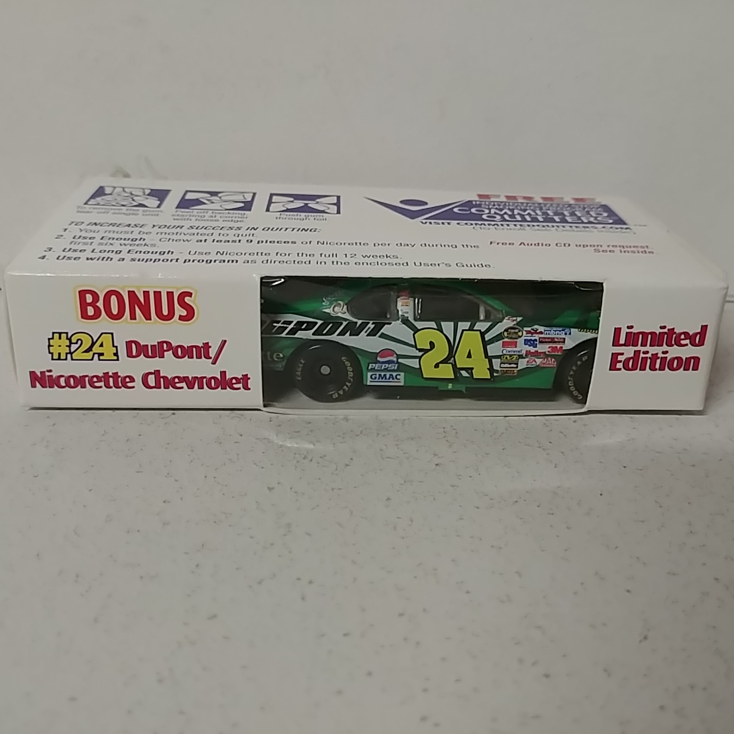 2006 Jeff Gordon 1/64th Dupont "Nicorette Promo" AP car