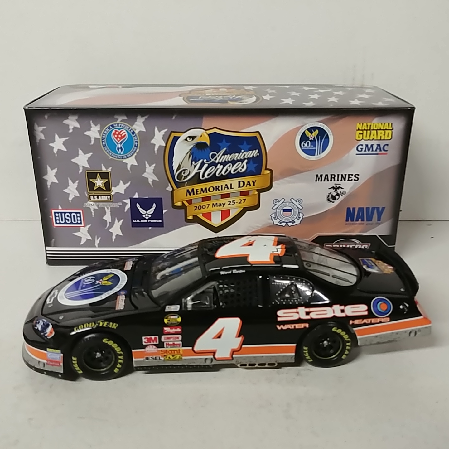 2007 Ward Burton 1/24th State Water Heater "USAF 60th Anniversary""American Heros" Monte Carlo SS