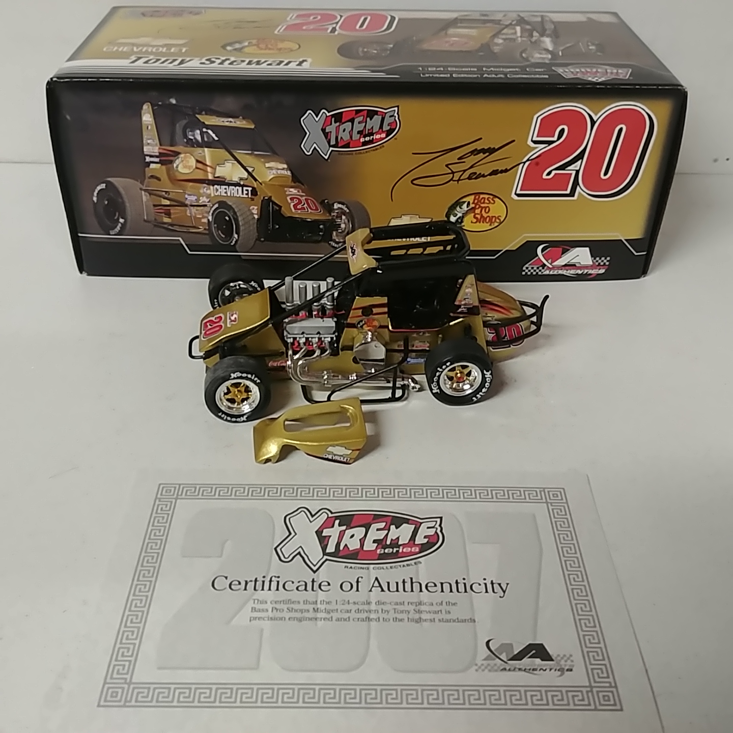 2007 Tony Stewart 1/24th Bass Pro Shops "Chilli Bowl" Midget