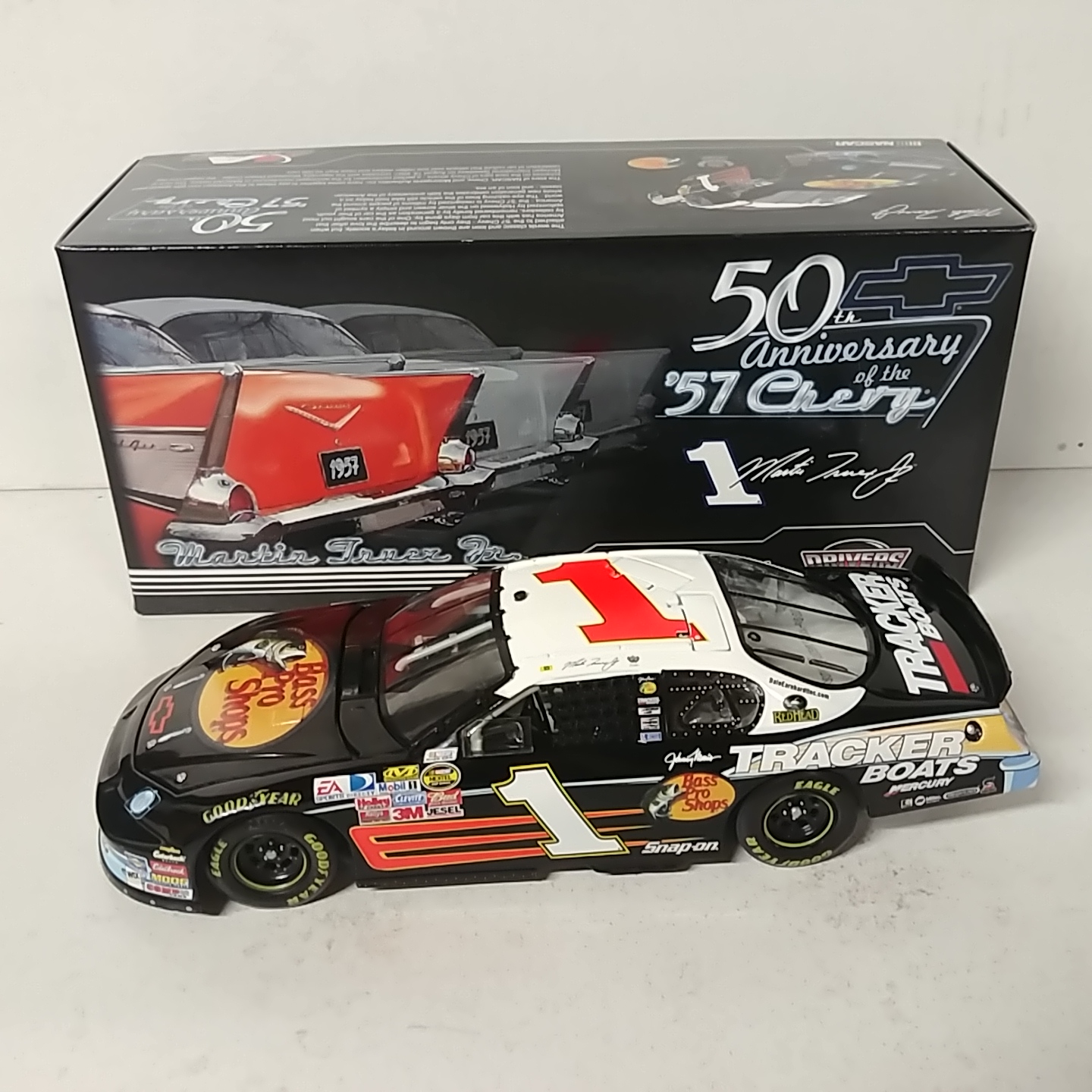 2007 Martin Truex Jr 1/24th Bass Pro Shops "57 Chevy 50th Anniversary" Monte Carlo SS