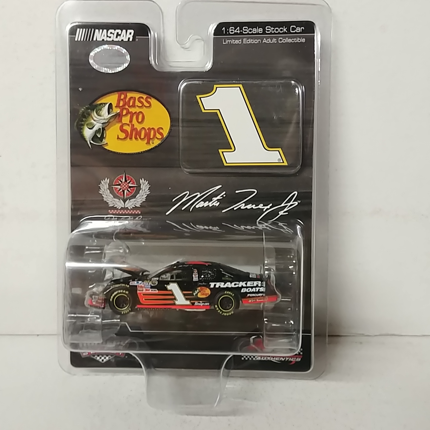 2007 Martin Truex Jr 1/64th Bass Pro Shops "Dealer Select" hood open Monte Carlo SS