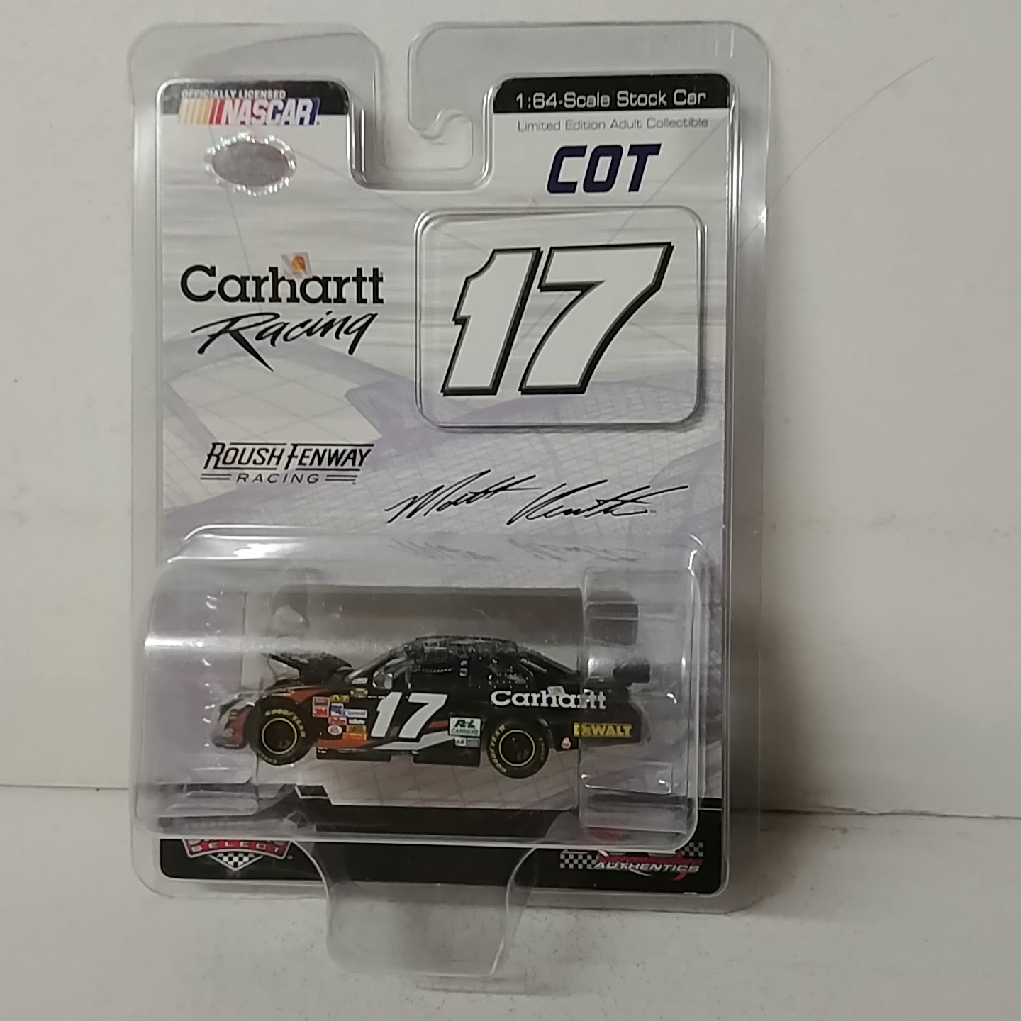 2007 Matt Kenseth 164th Carhartt "Car of Tomorrow" "Dealer Select" hood open Fusion