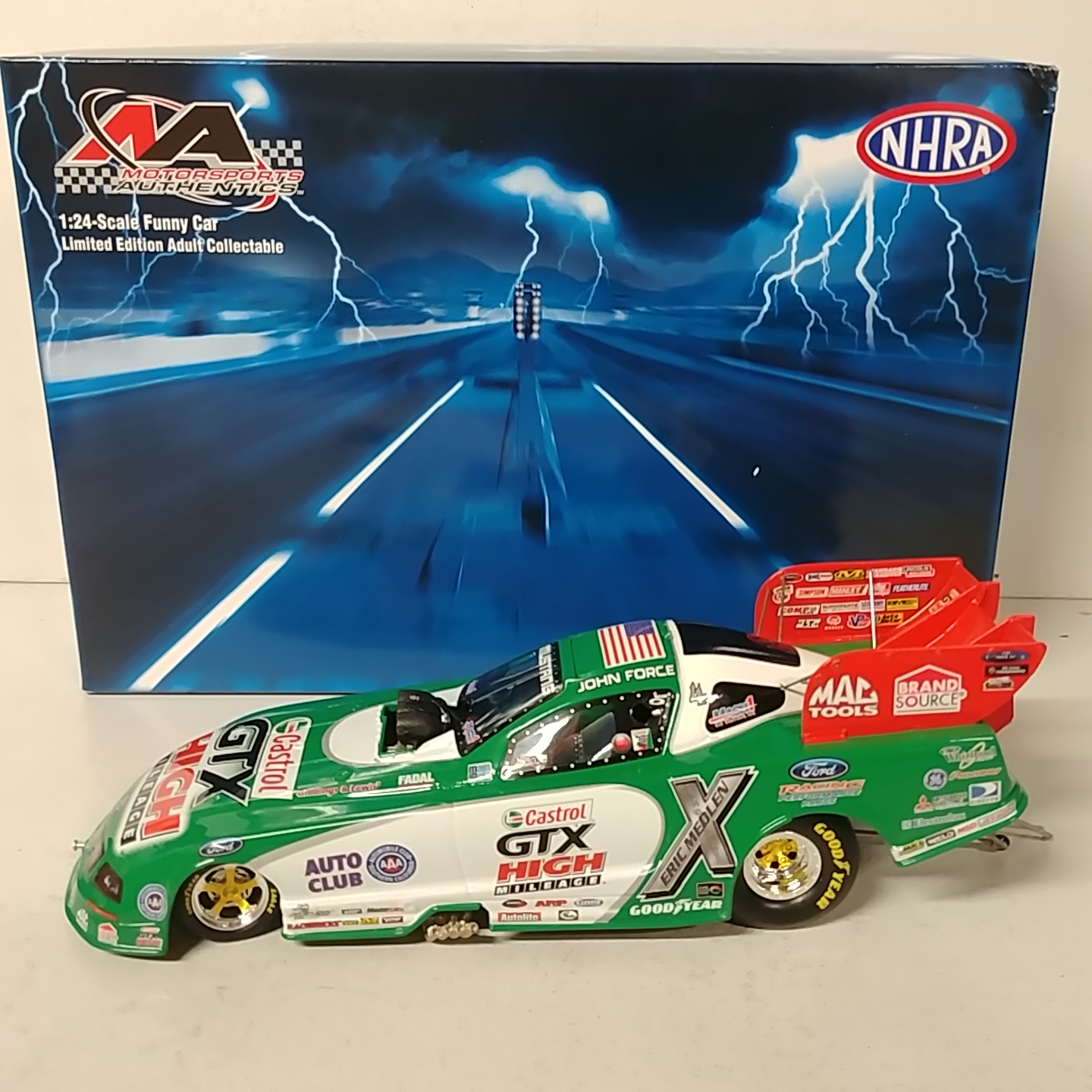 2007 John Force 1/24th Castrol GTX Mustang Funny Car