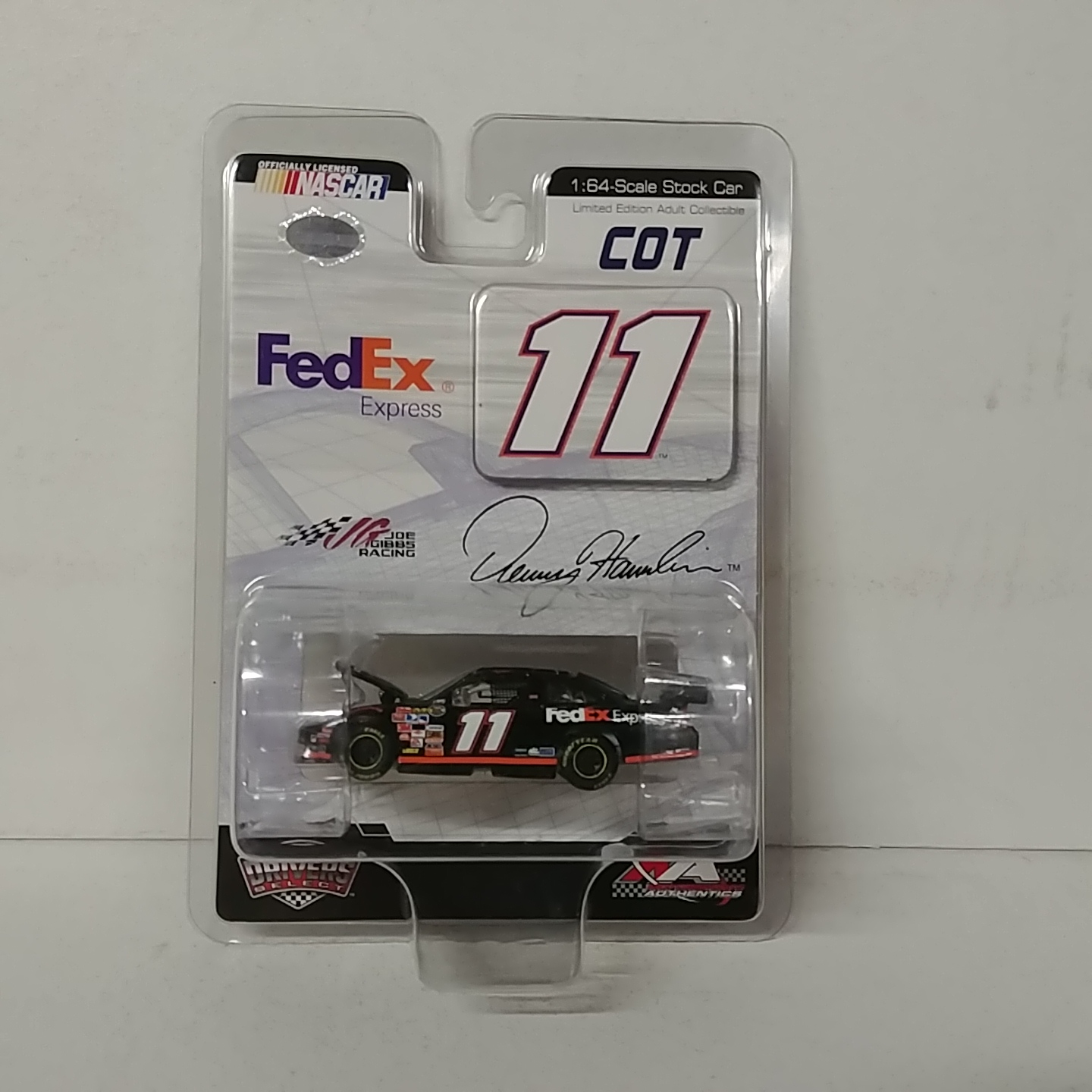 2007 Denny Hamlin 1/64th Fed Ex Express "Car of Tomorrow" "Dealer Select" car