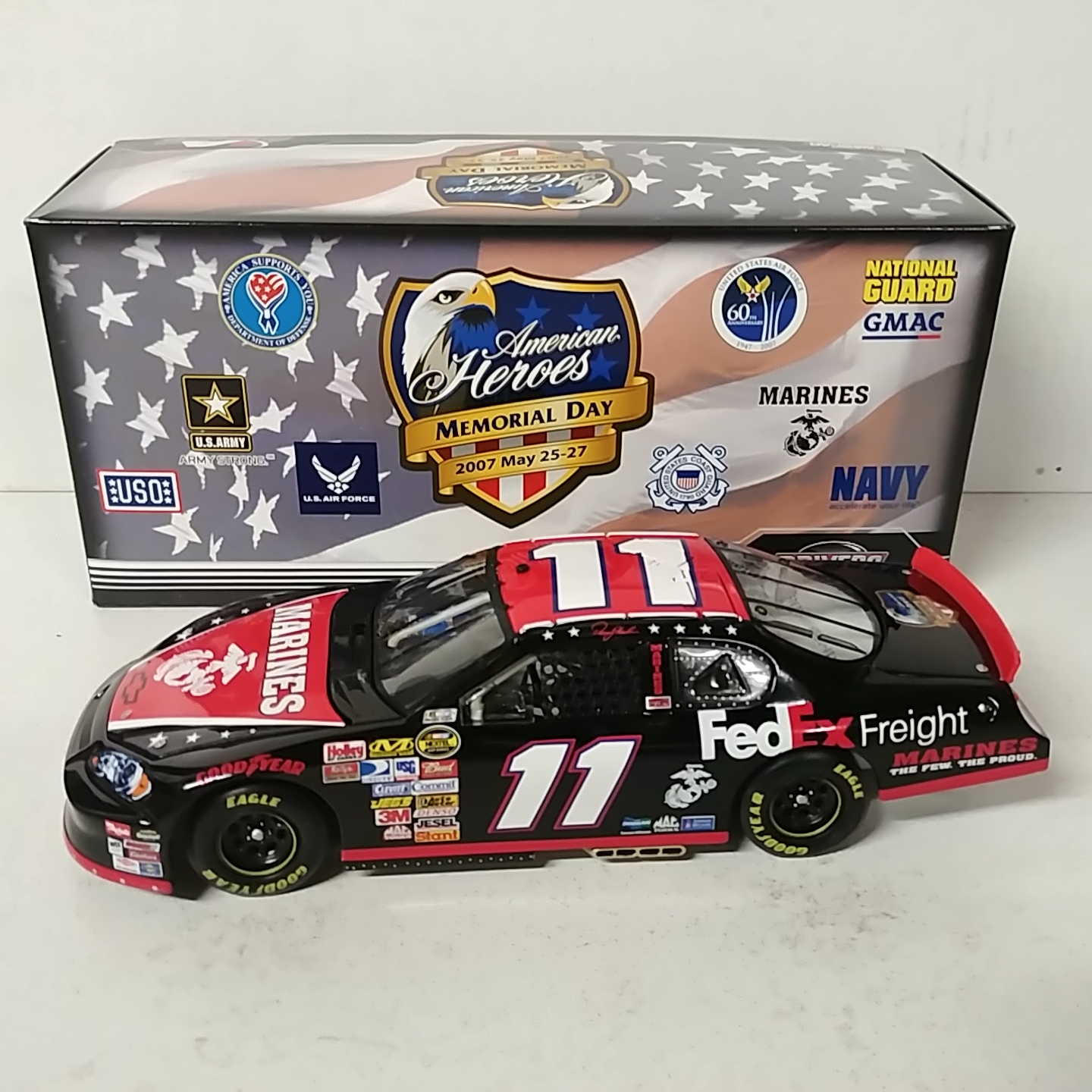 2007 Denny Hamlin 1/24th Fed Ex Freight "American Heros""Marines" Monte Carlo SS