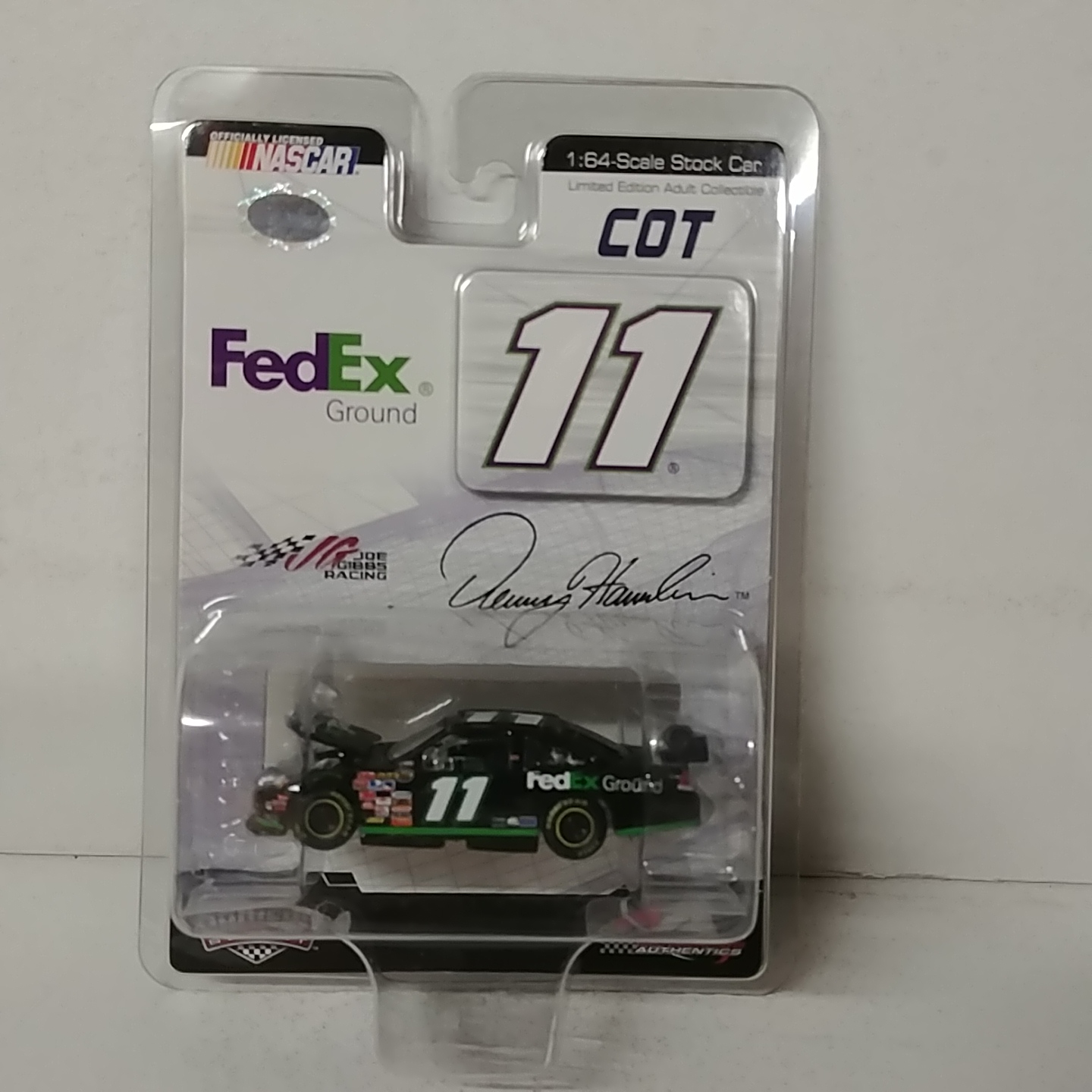 2007 Denny Hamlin 1/64th Fed Ex Ground "Car of Tomorrow" "Dealer Select" hood open Impala SS