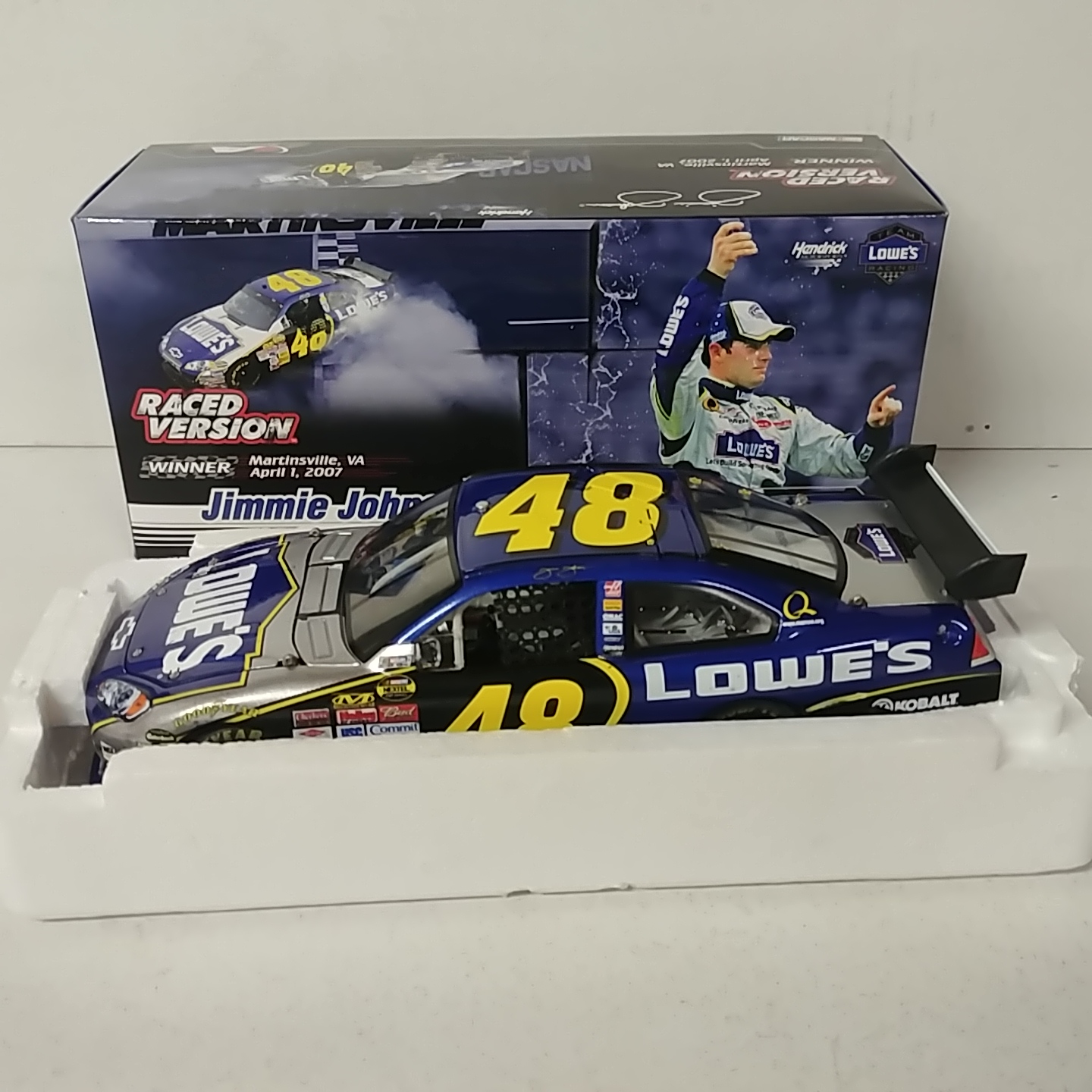 2007 Jimmie Johnson 1/24th Lowe's "Car of Tomorrow""Martinsville Spring Win" Impala SS