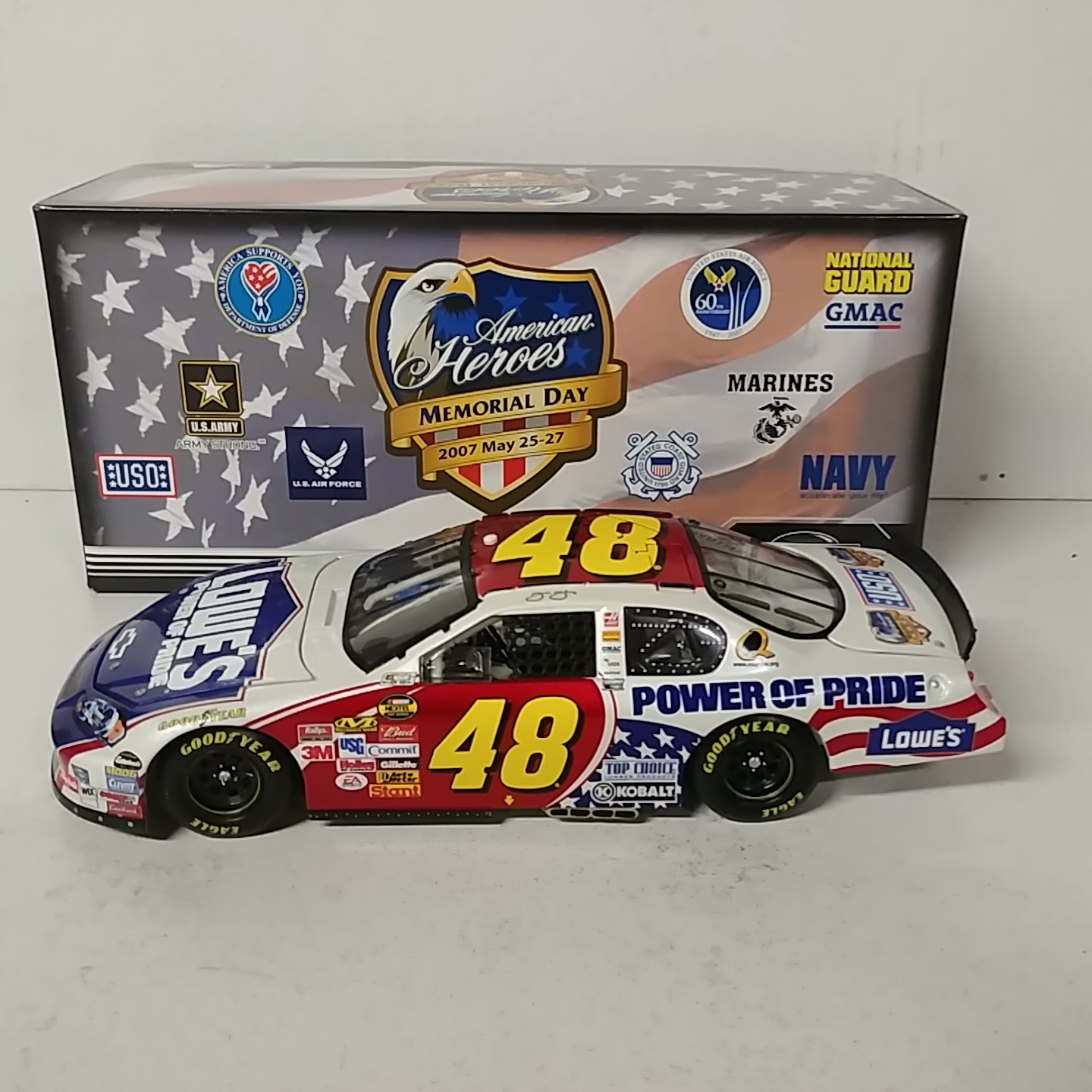 2007 Jimmie Johnson 1/24th Lowe's "American Heros" Monte Carlo SS