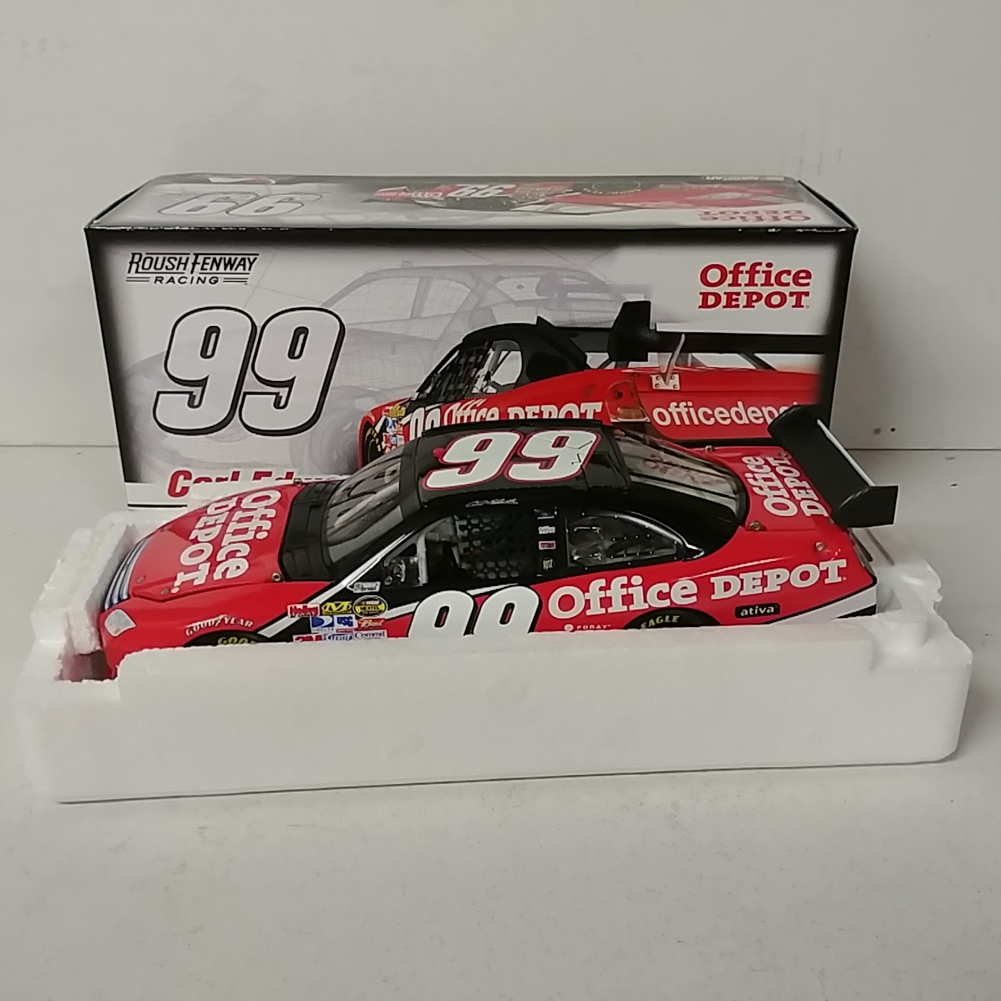 2007 Carl Edwards 1/24th Office Depot "Car of Tomorrow" Ford Fusion