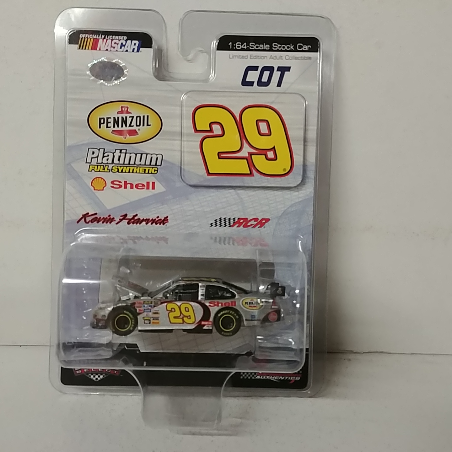 2007 Kevin Harvick 1/64th Pennzoil Platium Full Synthetic "Car of Tomorrow" Dealer Select hood open Impala SS