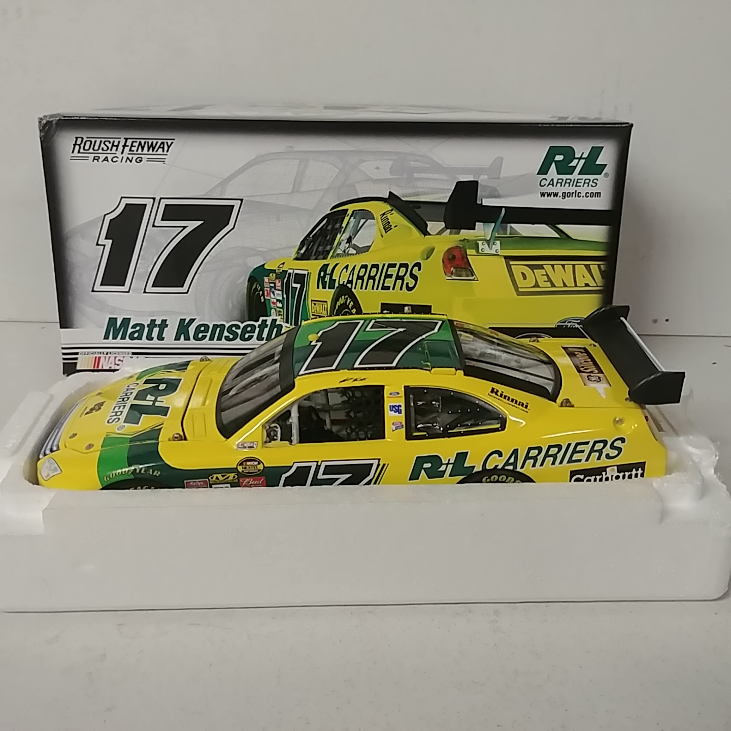 2007 Matt Kenseth 1/24th R&L Carriers "Car of Tomorrow" Ford Fusion