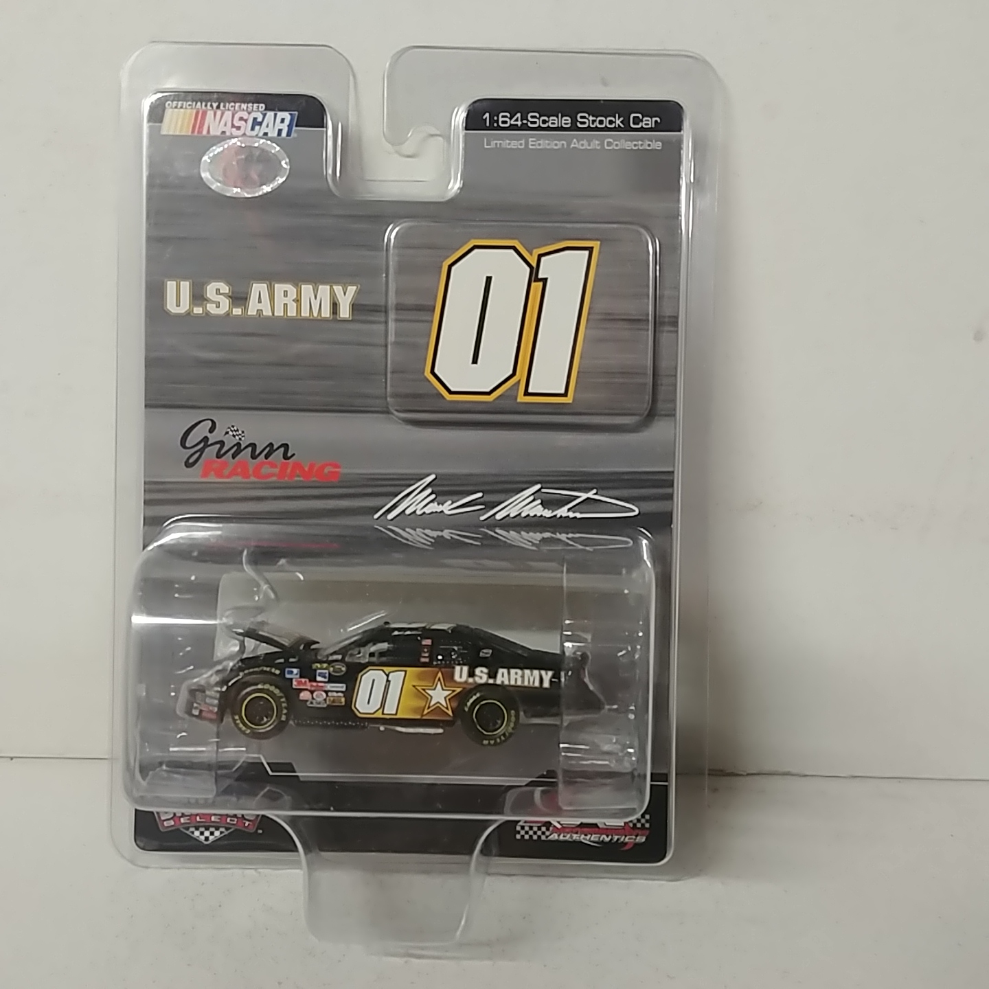 2007 Mark Martin 1/64th US Army "Dealer Select" hood open Monte Carlo SS