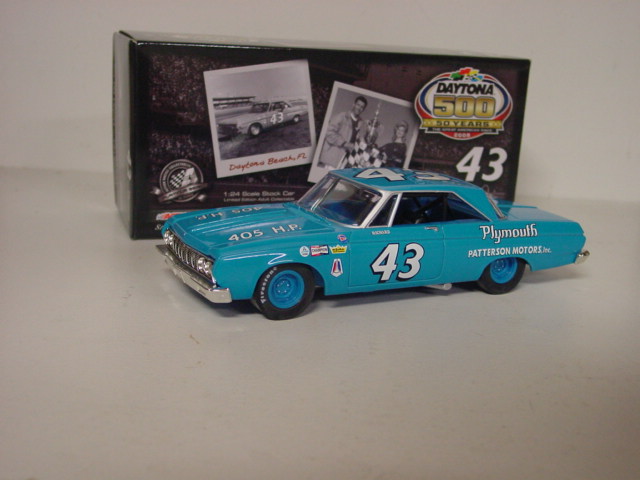 1964 Richard Petty 1/24th Patterson Motors "Daytona 500 Win" Plymouth Belvedere car