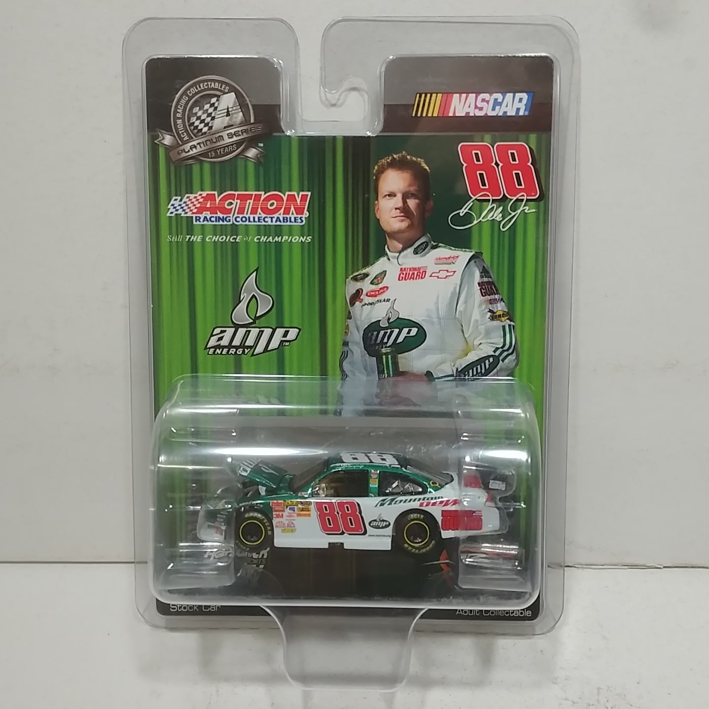 2008 Dale Earnhardt Jr 1/64th AMP Energy/Mountain Dew ARC Hood Open Impala SS