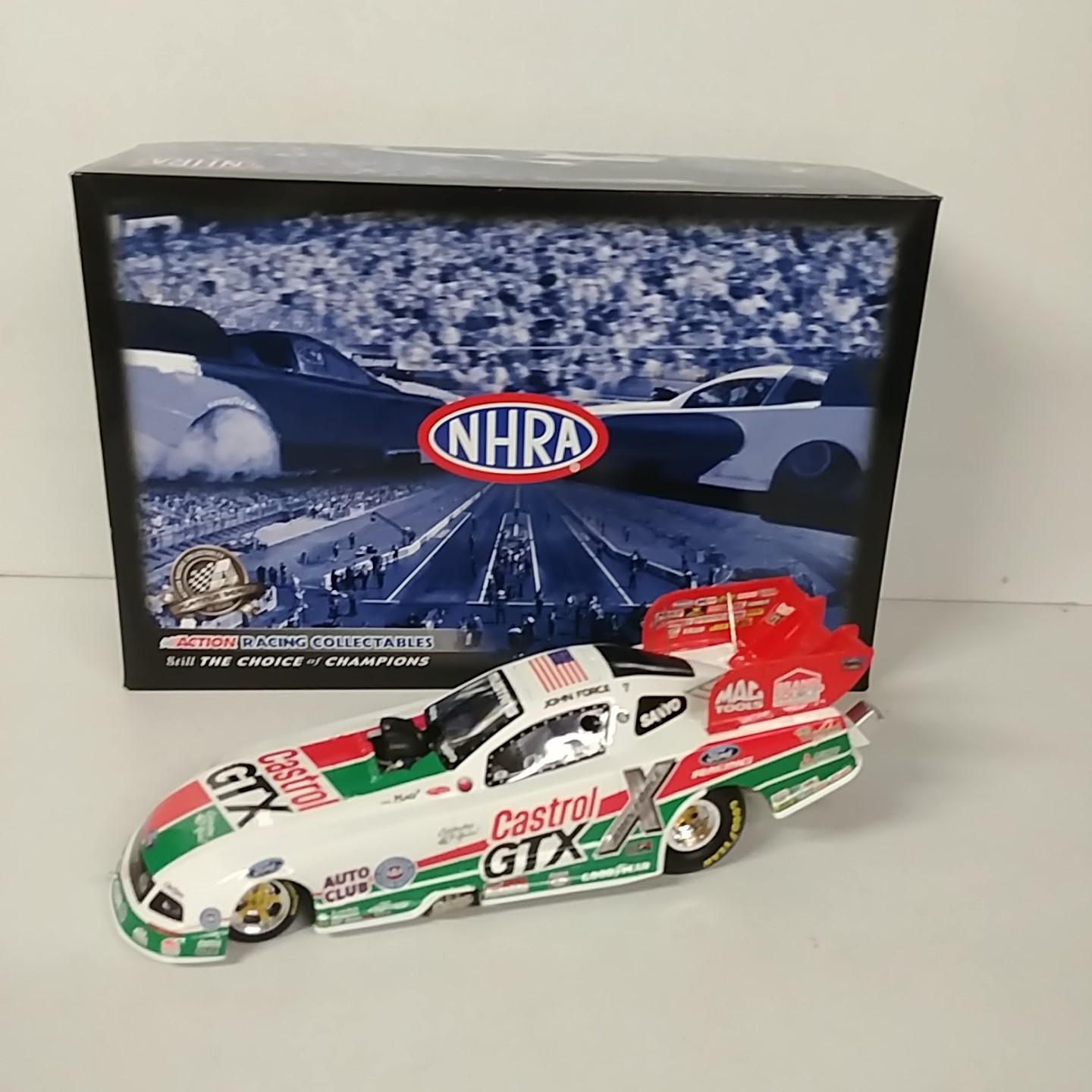 2008 John Force 1/24th Castrol GTX Retro "40th Anniversary" funny car