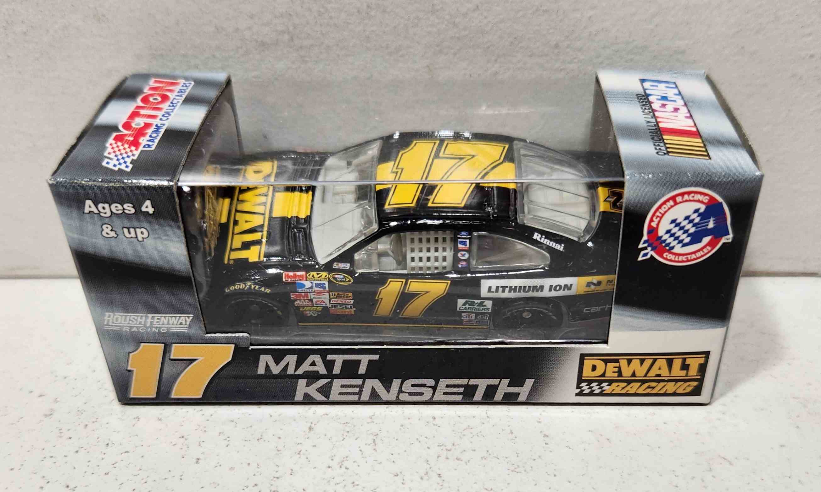 2008 Matt Kenseth 1/64th Dewalt "Nano" Pitstop Series Car