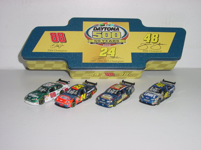 2008 Hendrick Motorsports Team 1/64th Hood Open Tin Set