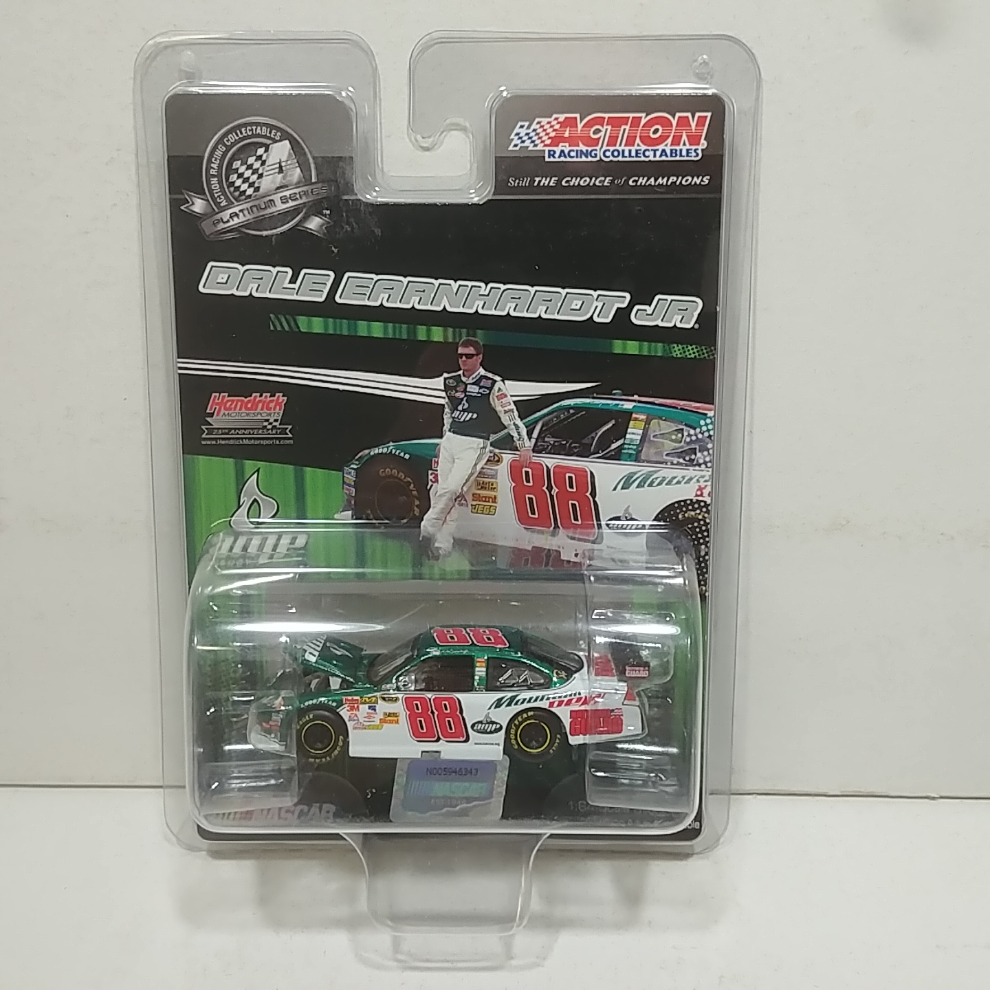 2009 Dale Earnhardt Jr 1/64th AMP/Mountain Dew ARC Hood Open Impala SS