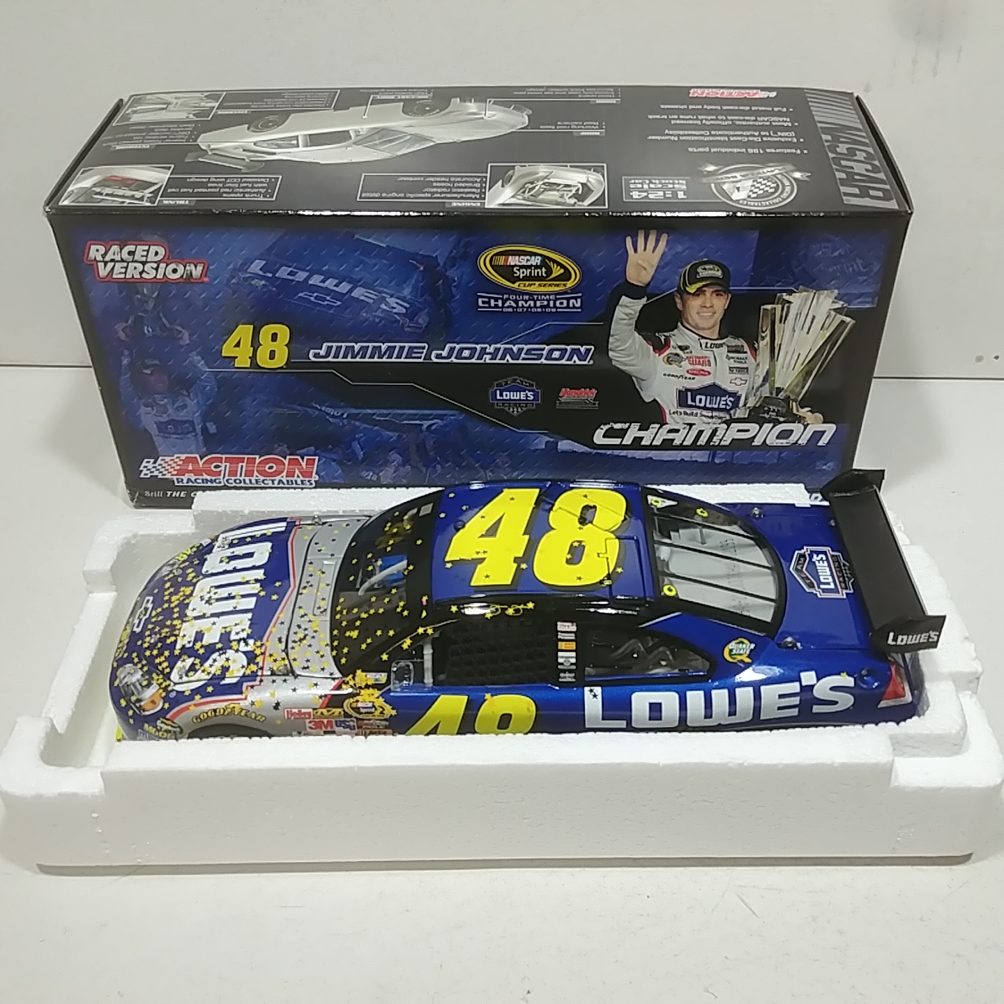 2009 Jimmie Johnson 1/24th Lowe's "4 Time Sprint Cup Champion" Impala SS
