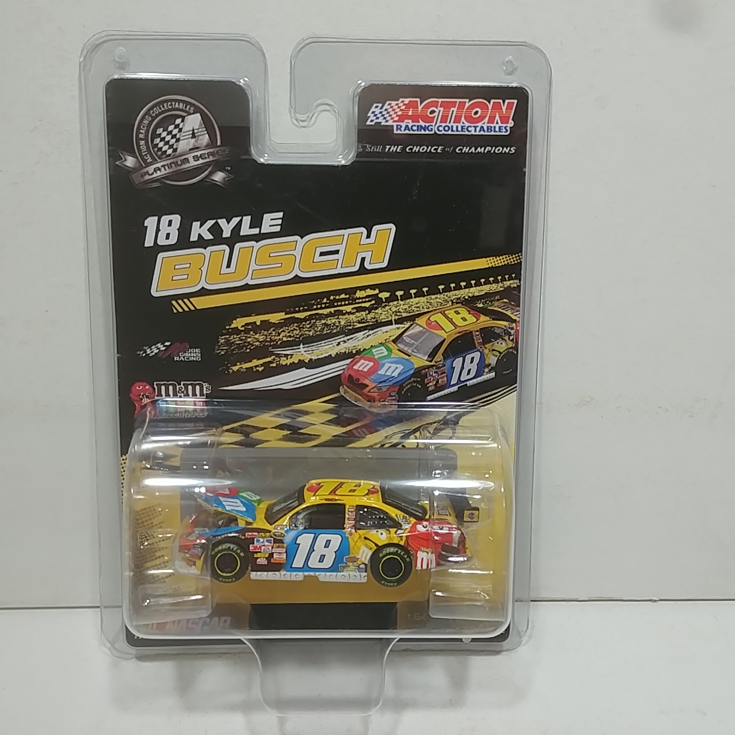 2009 Kyle Busch 1/64th M&M's ARC Hood Open Camry