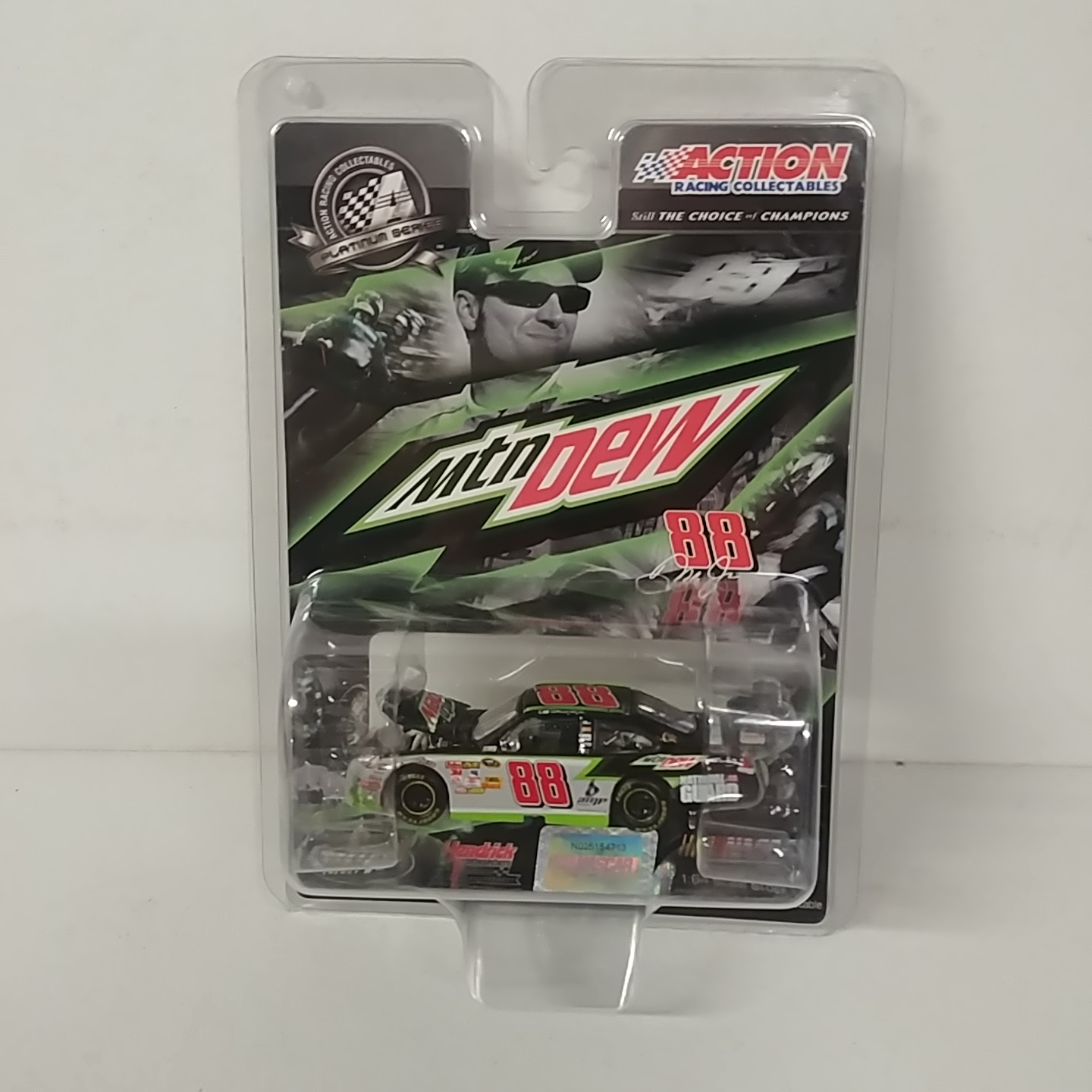 2009 Dale Earnhardt Jr 1/64th Mountain Dew Hood Open car