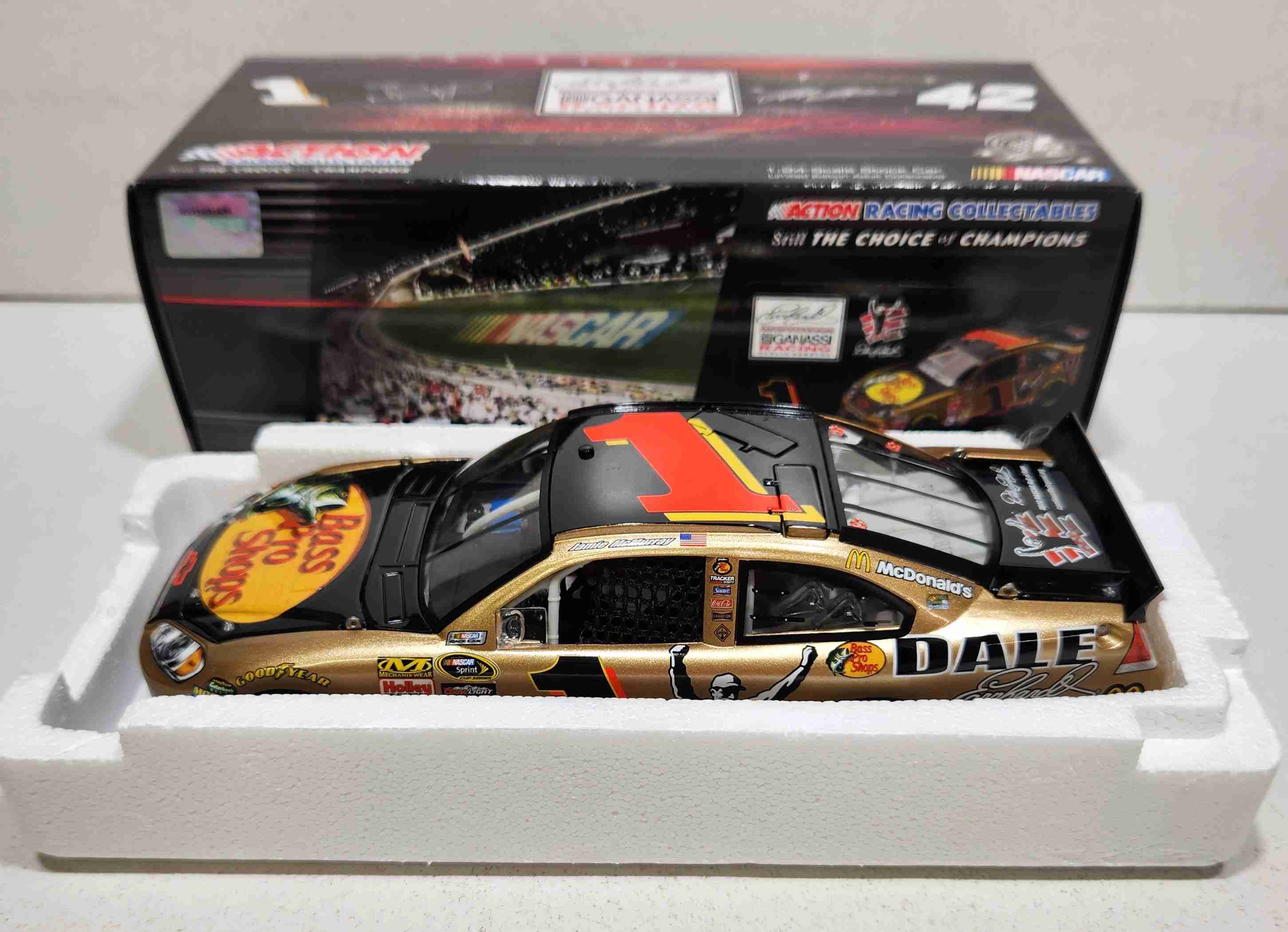 2010 Jamie McMurray 1/24th Bass Pro Shops "Dale Earnhardt HOF Tribute" car