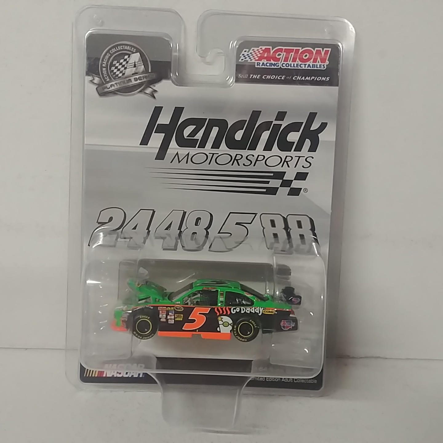 2010 Mark Martin 1/64th GoDaddy.Com Hood Open Impala