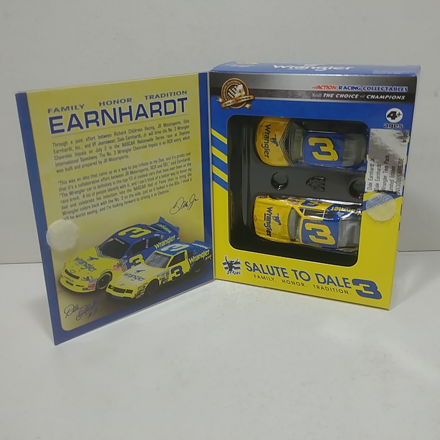 2010 Dale Earnhardt JR/SR 1/64th Wrangler 2 car set