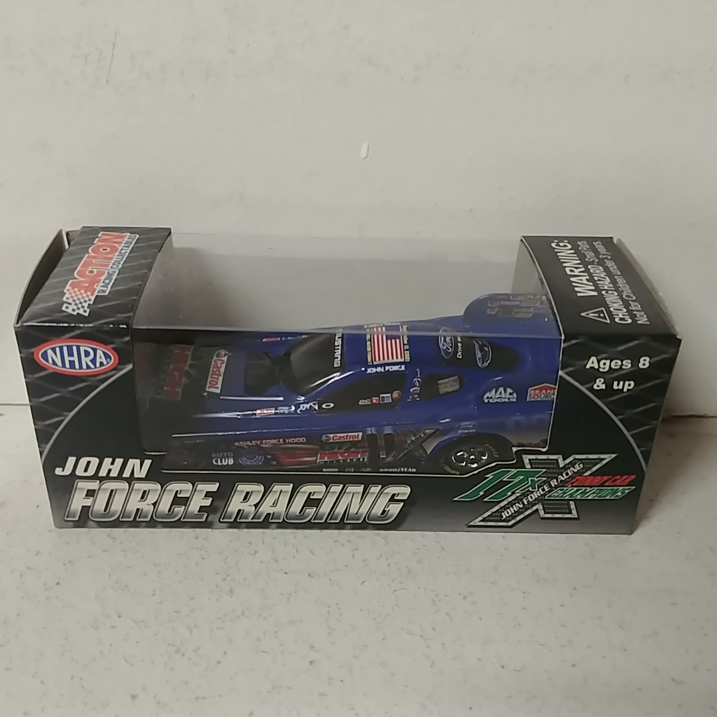 2011 John Force 1/64th Castrol GTX "9/11 Honor Our Heros" Mustang funny car
