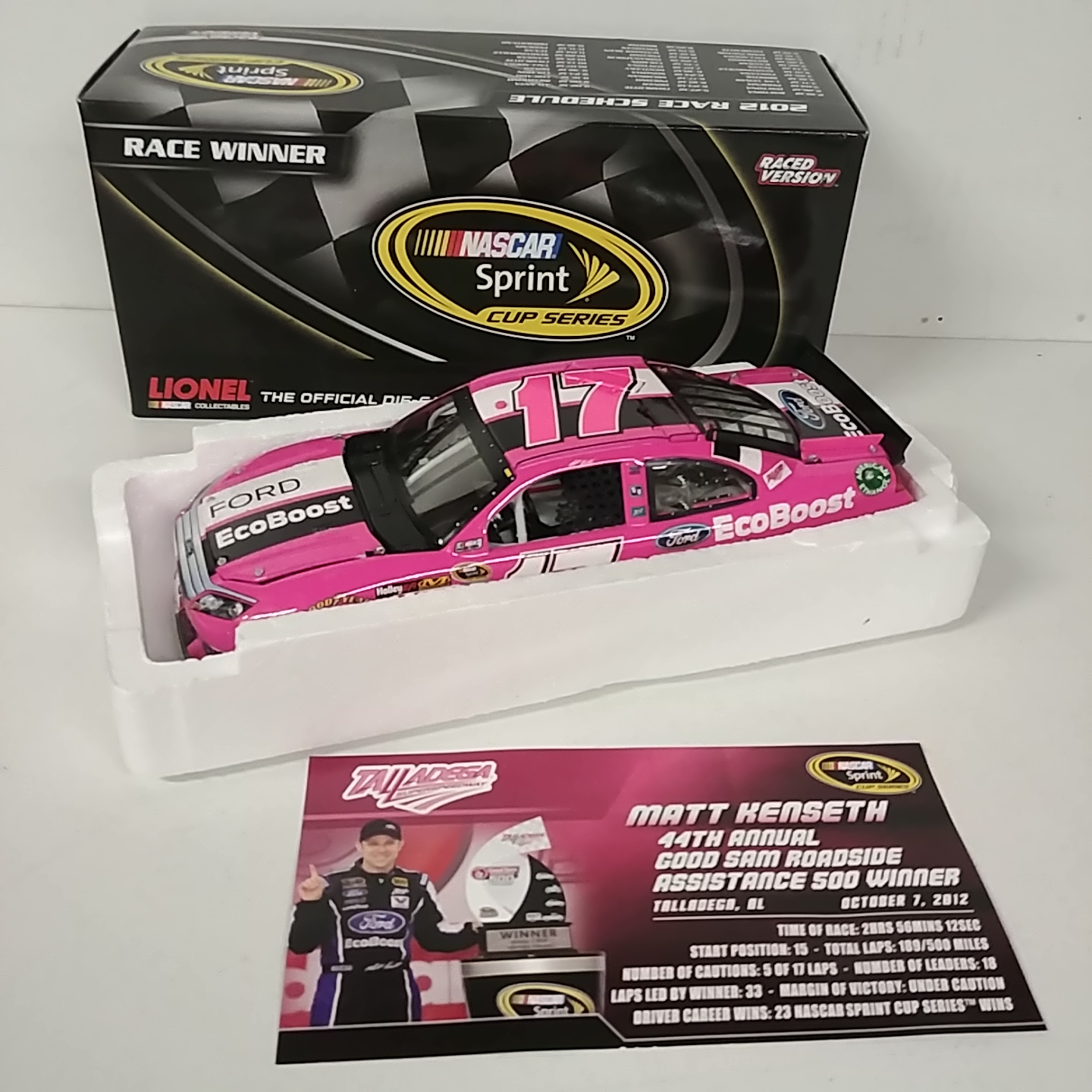 2012 Matt Kenseth 1/24th Ford EcoBoost "Talladega Win" car