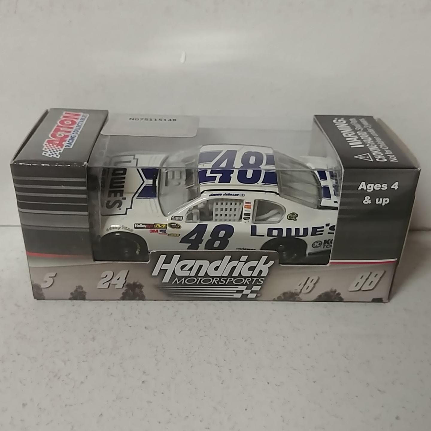 2012 Jimmie Johnson 1/64th Lowe's "Dover White" Pitstop Series Impala