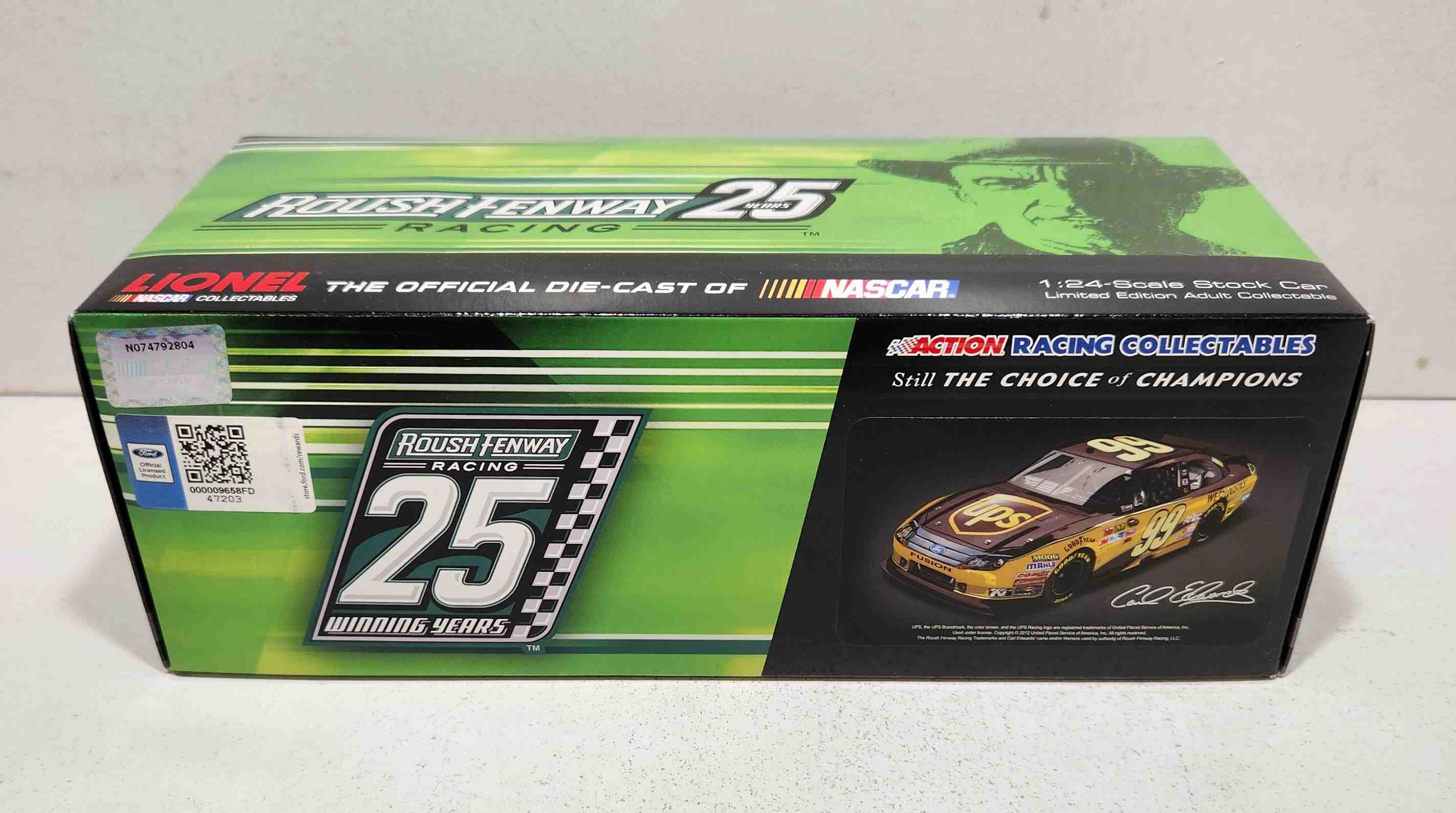 2012 Carl Edwards 1/24th UPS "We Love Logistics" Fusion